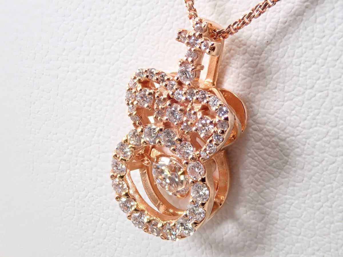 【22602804刊登】【Colorful】K18 鑽石 0.211ct 鑽石 0.35ct 墜飾（項鍊）