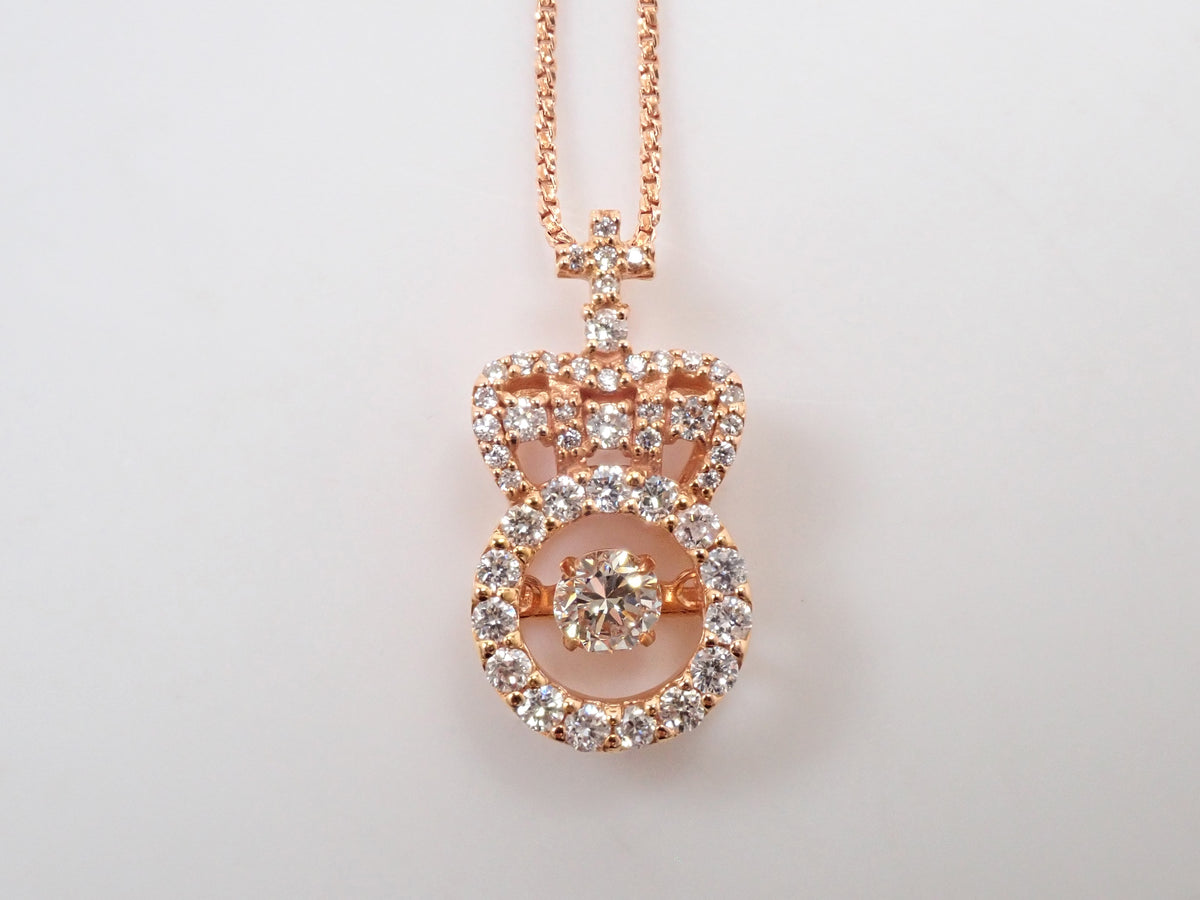 【22602804刊登】【Colorful】K18 鑽石 0.211ct 鑽石 0.35ct 墜飾（項鍊）