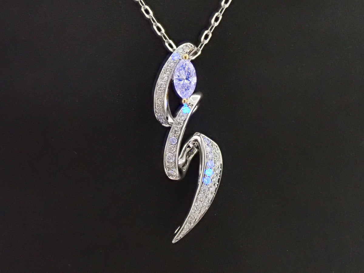【22602806刊登】【色彩系列】K18/K18WG 鑽石 0.3ct 鑽石 0.26ct 墜飾（項鍊）