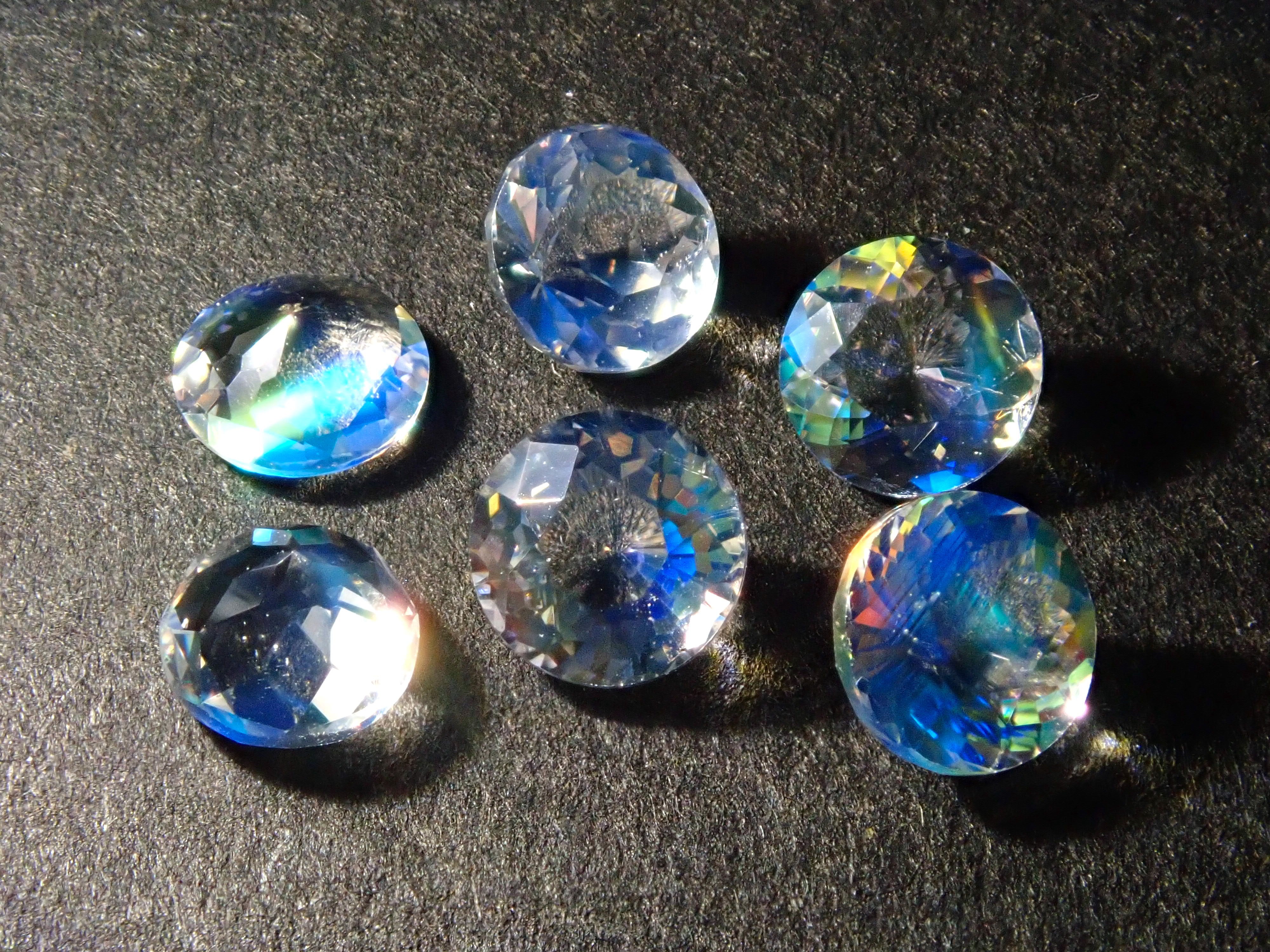 [For Beginners] Set of 2 Andesine Labradorite (Rainbow Moonstone) from Madagascar