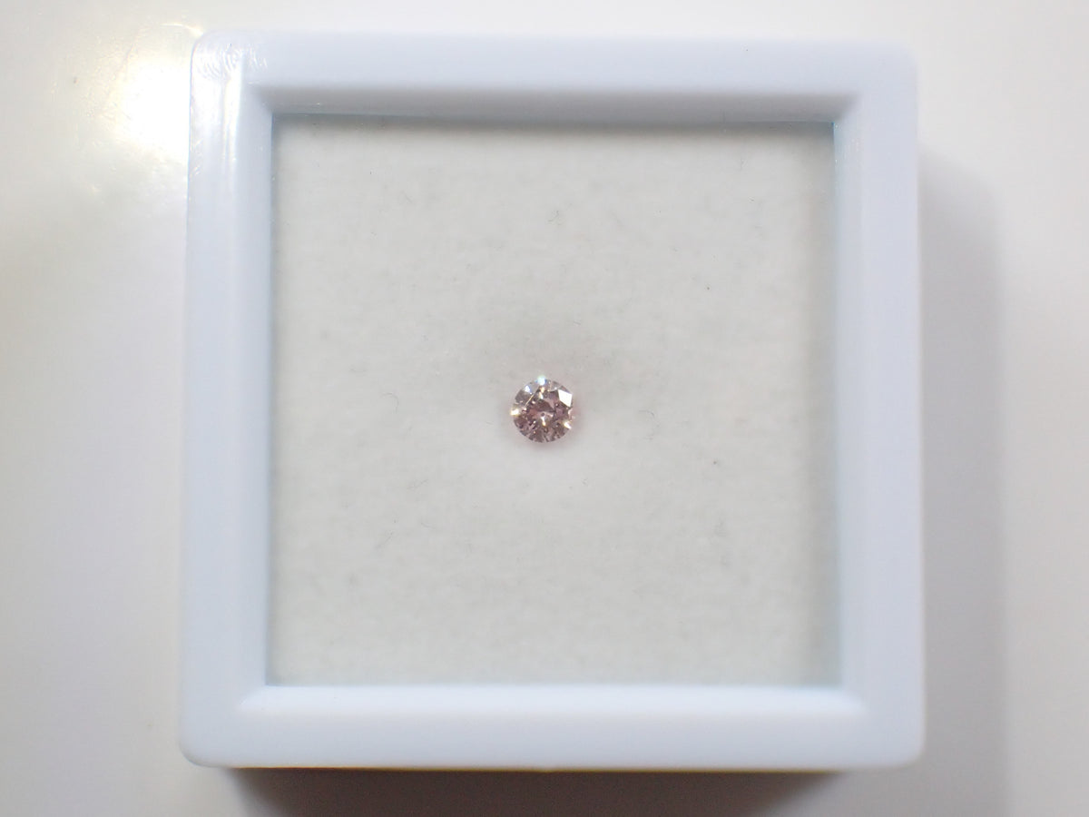 【10/3 22時販売】《限定1石》通常110,000円FANCY LIGHT PINK（3.5mm/0.184ct,I-1） ピンクダイヤモンド（ソーティング付）《複数購入割引有》