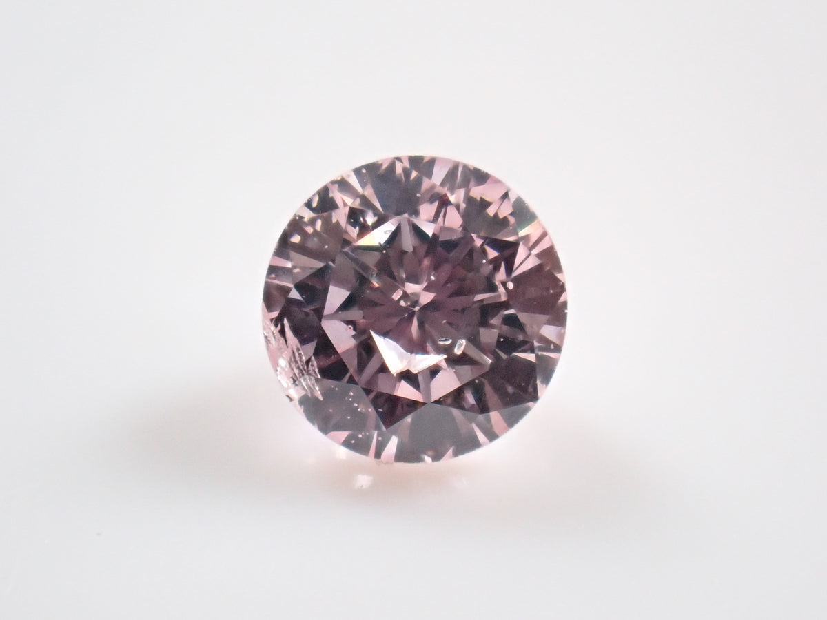 【10/3 22時販売】《限定1石》通常110,000円FANCY LIGHT PINK（3.5mm/0.184ct,I-1） ピンクダイヤモンド（ソーティング付）《複数購入割引有》