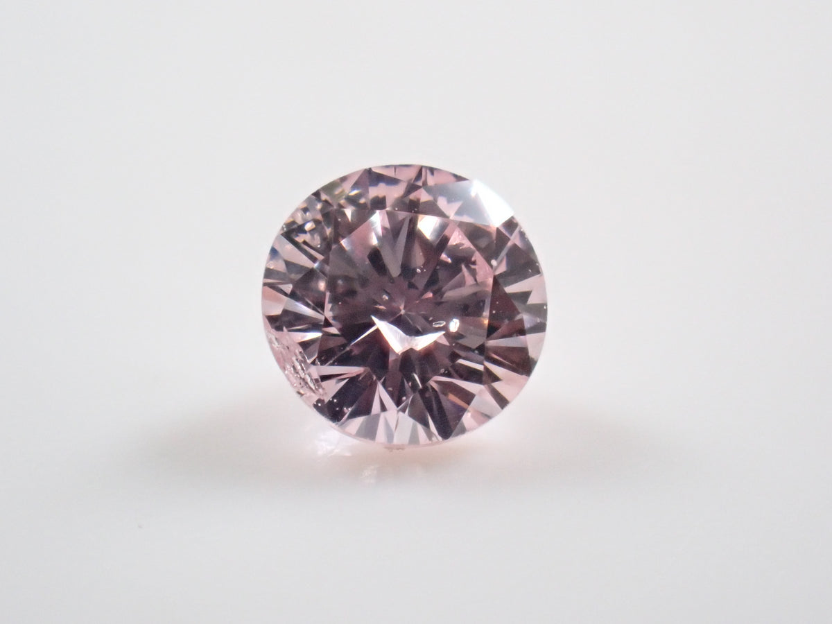 【10/3 22時販売】《限定1石》通常110,000円FANCY LIGHT PINK（3.5mm/0.184ct,I-1） ピンクダイヤモンド（ソーティング付）《複数購入割引有》