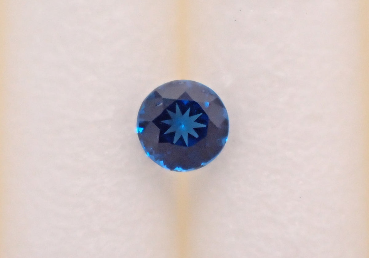 【10/9 22時販売】タンザニア産コバルトスピネル 2.0mm/0.038ctルース 鑑別書