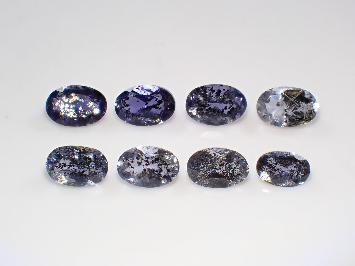 [Available 11/1 at 10 PM] 《8 stones limited》 Indian Iolite Sunstone loose stone (avg. 0.4ct, oval cut) 《Multiple purchase discount available》