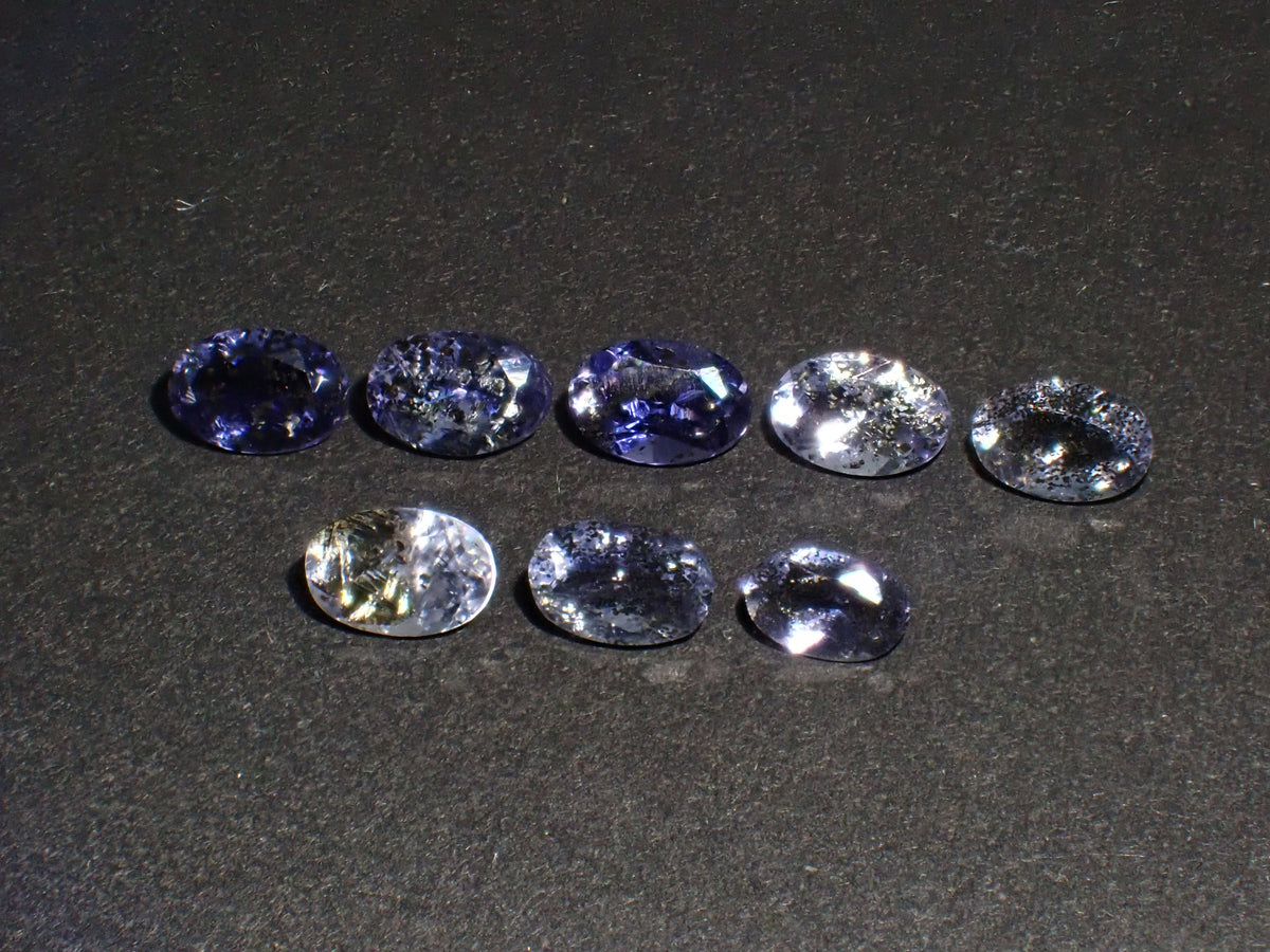 [Available 11/1 at 10 PM] 《8 stones limited》 Indian Iolite Sunstone loose stone (avg. 0.4ct, oval cut) 《Multiple purchase discount available》
