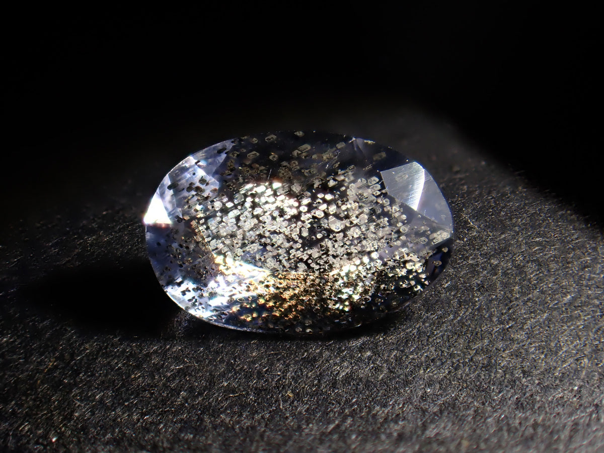 [Available 11/1 at 10 PM] 《8 stones limited》 Indian Iolite Sunstone loose stone (avg. 0.4ct, oval cut) 《Multiple purchase discount available》