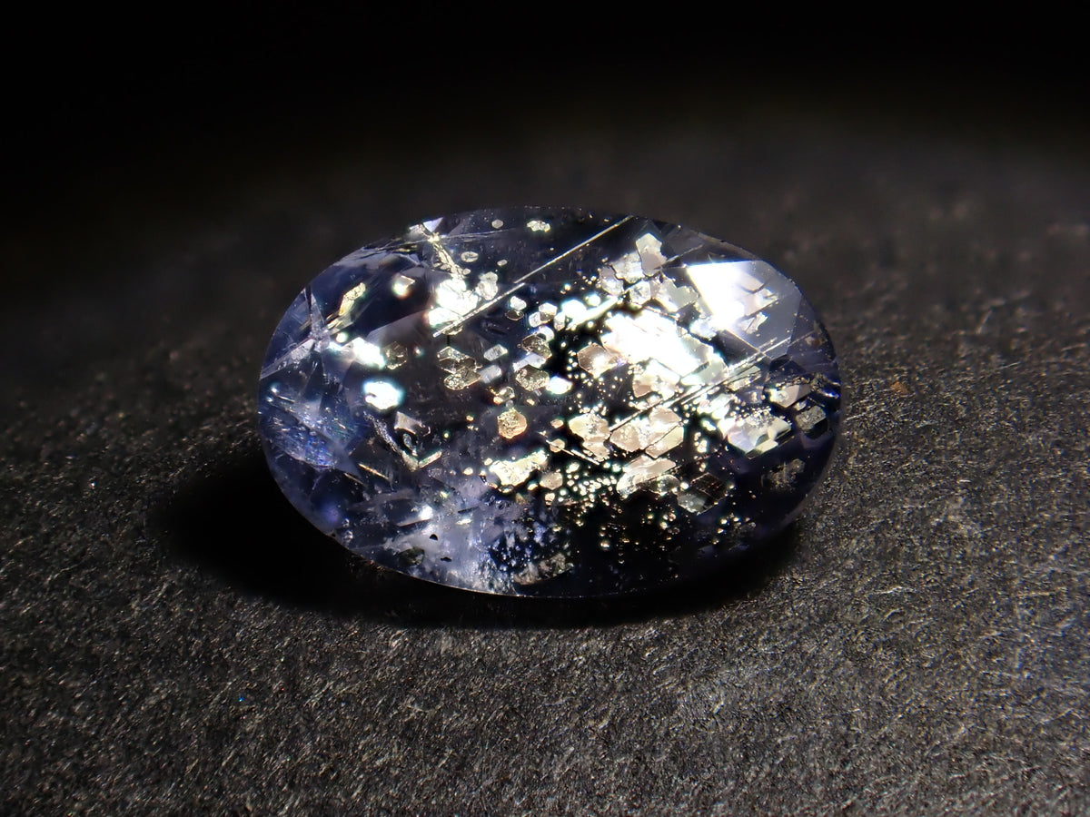 [Available 11/1 at 10 PM] 《8 stones limited》 Indian Iolite Sunstone loose stone (avg. 0.4ct, oval cut) 《Multiple purchase discount available》