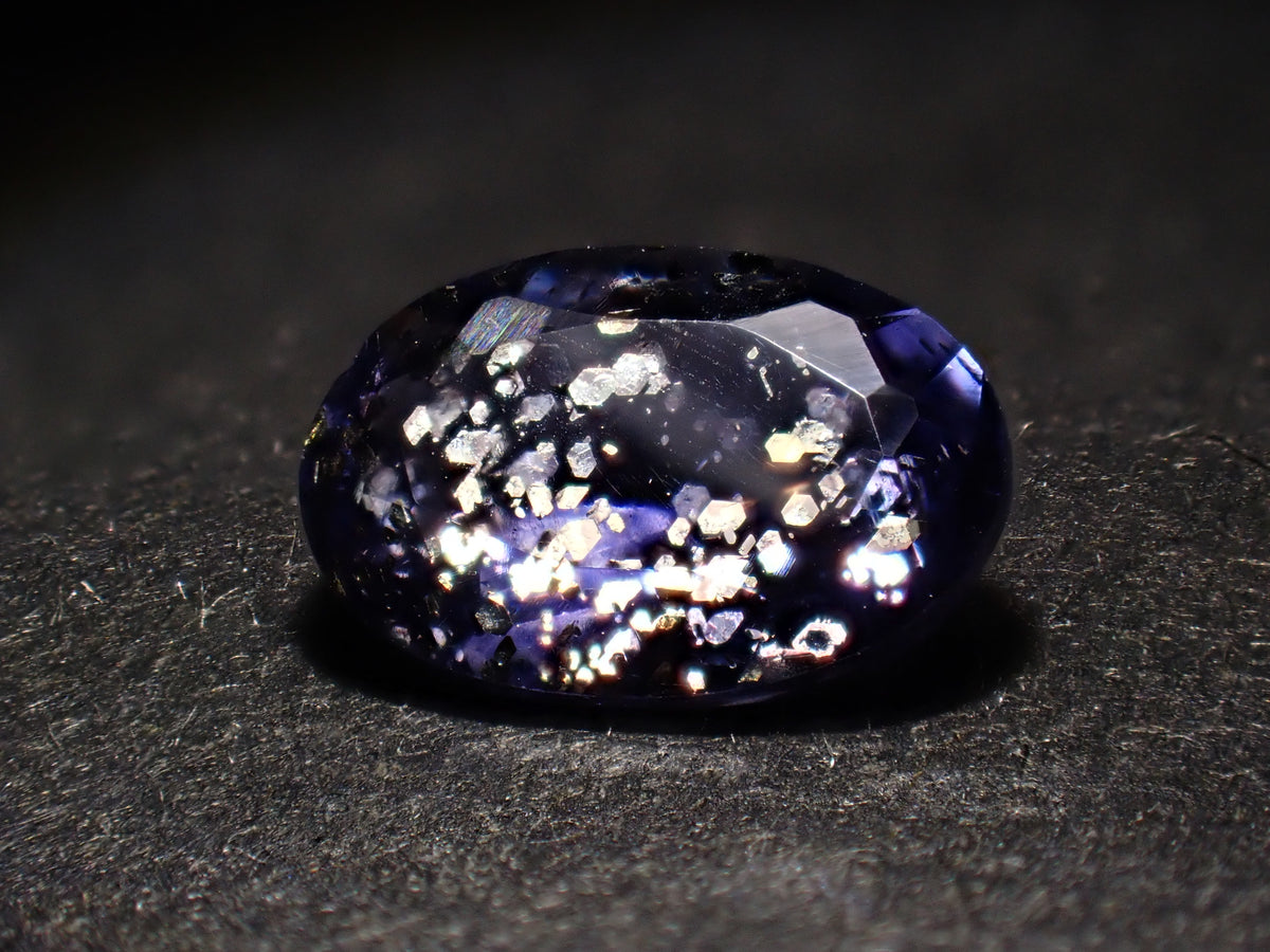 [Available 11/1 at 10 PM] 《8 stones limited》 Indian Iolite Sunstone loose stone (avg. 0.4ct, oval cut) 《Multiple purchase discount available》
