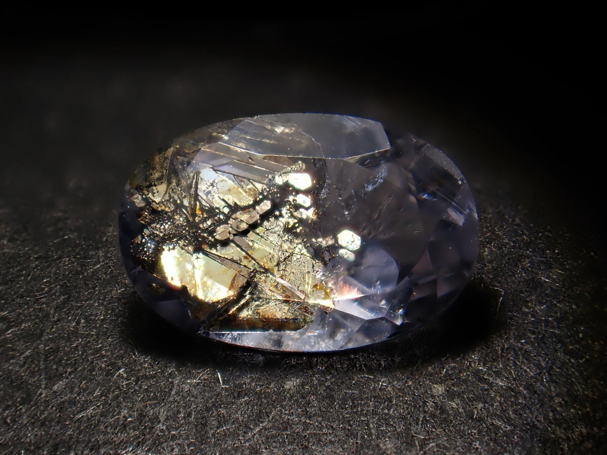 [Available 11/1 at 10 PM] 《8 stones limited》 Indian Iolite Sunstone loose stone (avg. 0.4ct, oval cut) 《Multiple purchase discount available》