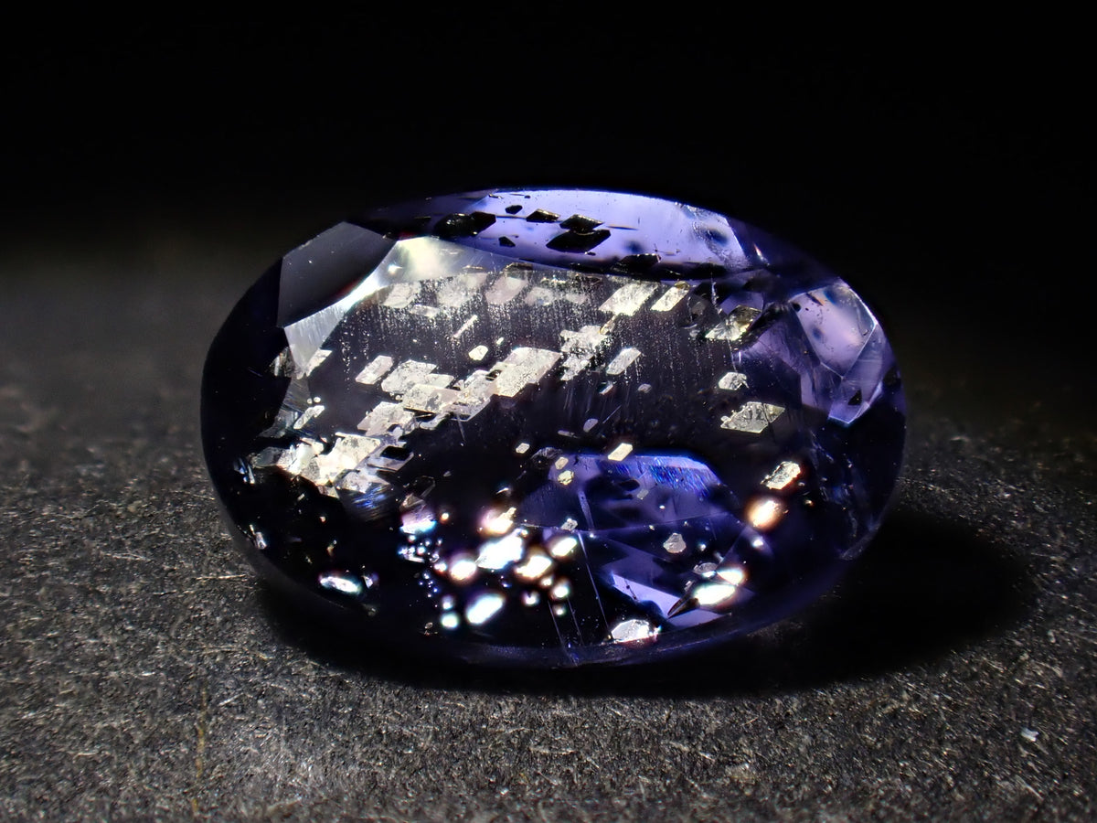[Available 11/1 at 10 PM] 《8 stones limited》 Indian Iolite Sunstone loose stone (avg. 0.4ct, oval cut) 《Multiple purchase discount available》