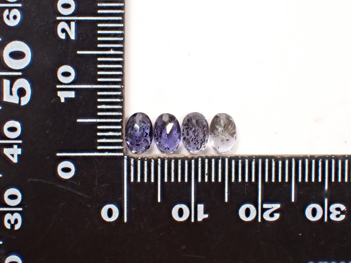 [Available 11/1 at 10 PM] 《8 stones limited》 Indian Iolite Sunstone loose stone (avg. 0.4ct, oval cut) 《Multiple purchase discount available》