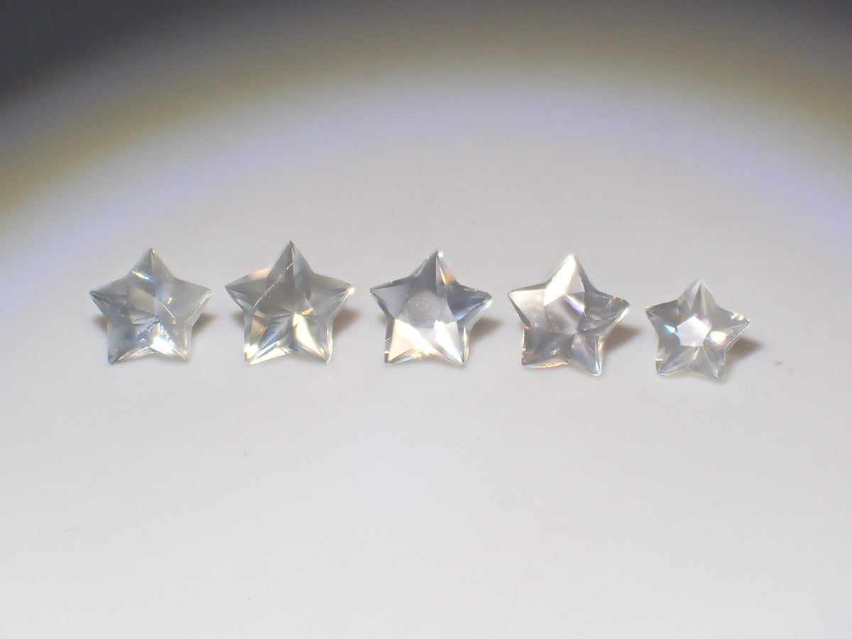 [On sale 10/31 at 10 PM] 《Limited to 5 stones》 1 Sri Lankan Uva Moonstone Loose Stone (New Lumina Star Cut, by Mr. Sanje, avg. 0.5ct) 《Multi-buy discount available》