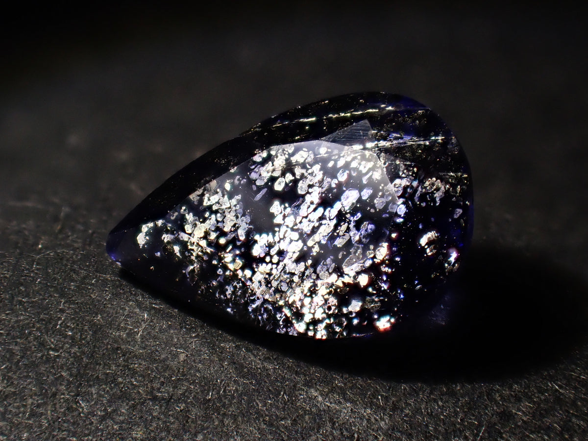 [Available 11/1 at 10 PM] 《Limited 9 pieces》 Indian Iolite Sunstone loose stone (avg. 0.70ct, pear-shaped cut) 《Multi-buy discount available》