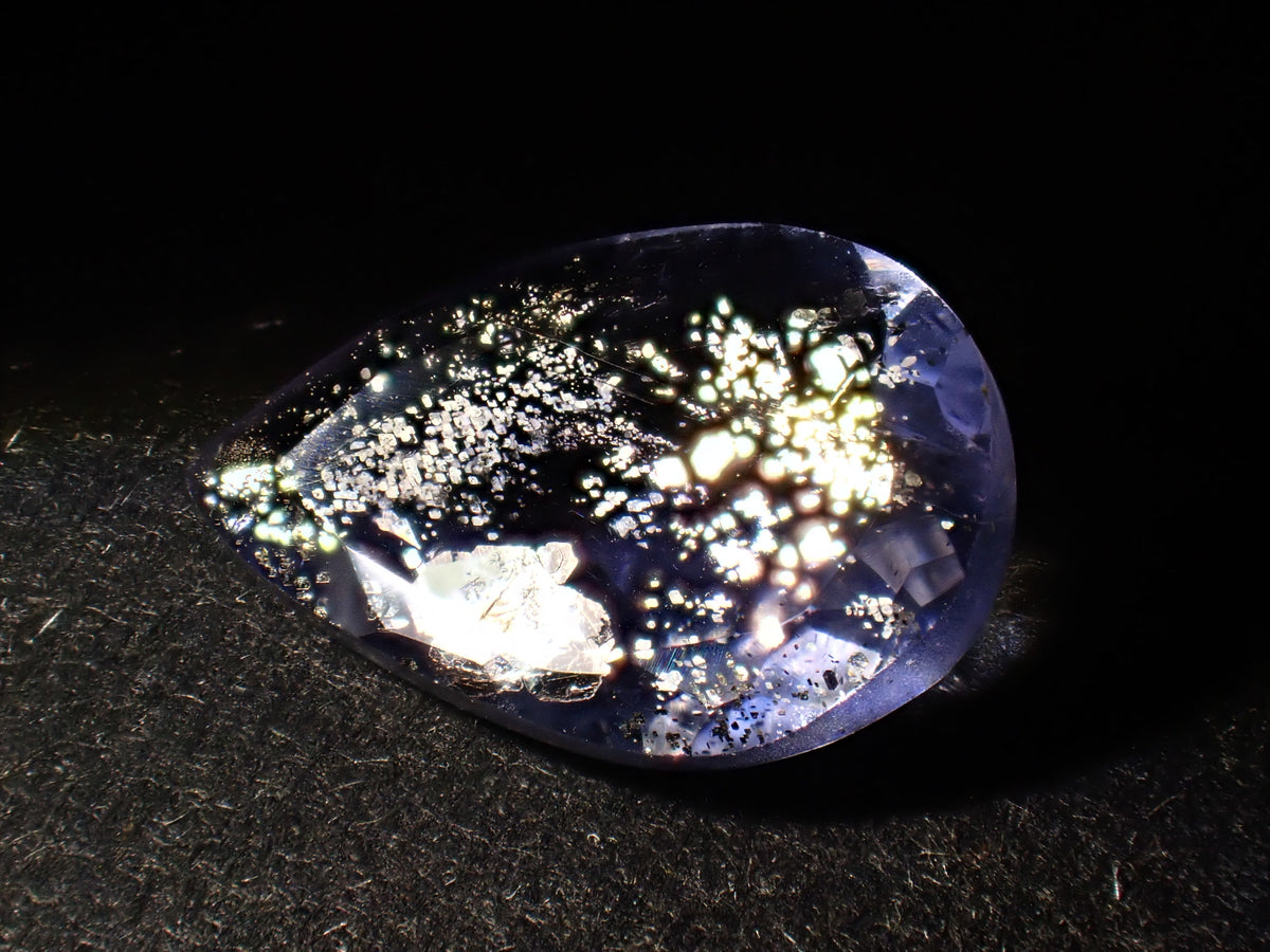 [Available 11/1 at 10 PM] 《Limited 9 pieces》 Indian Iolite Sunstone loose stone (avg. 0.70ct, pear-shaped cut) 《Multi-buy discount available》