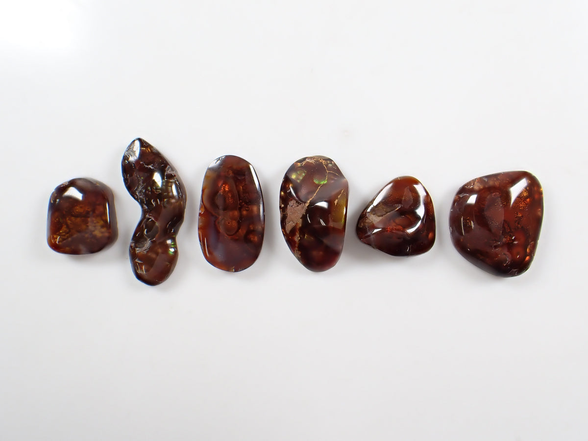 【Nov 2, 10:00 PM Sale】《Limited to 6 stones》Mexican Fire Agate Loose Stone (Avg. 23ct) 《Multi-buy discount available》