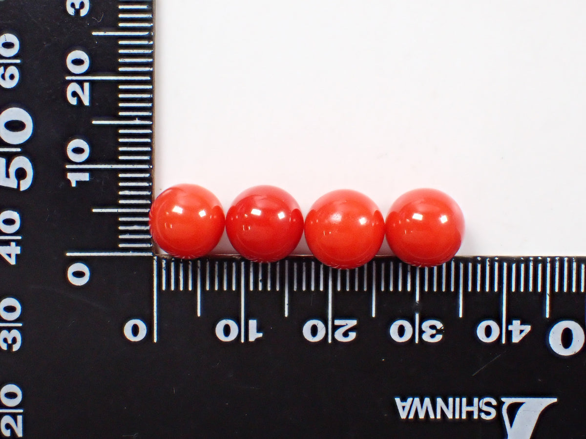 [Available 10/30 at 10:00 PM] 《Limited to 8 stones》 Kochi Prefecture Red Coral Round Beads (8.5–9.0 mm) 《Multi-buy discount available》