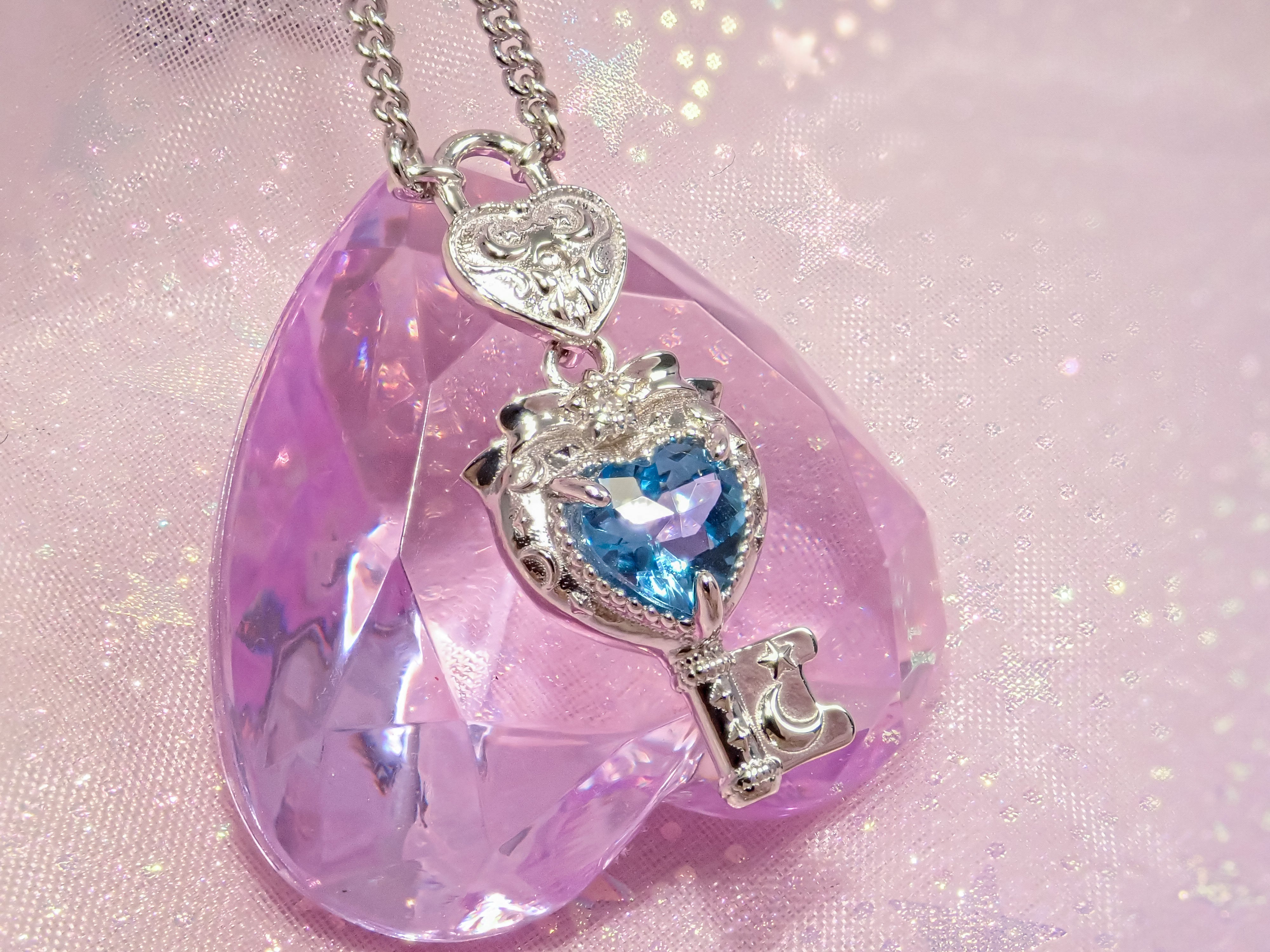 【11/21 22時販売開始】大人のセボンスタージュエリー第3弾  ハートキーロックペンダント　プレシャスモデル（プラチナ/ゴールド） Pt950/K18YG/K18PG