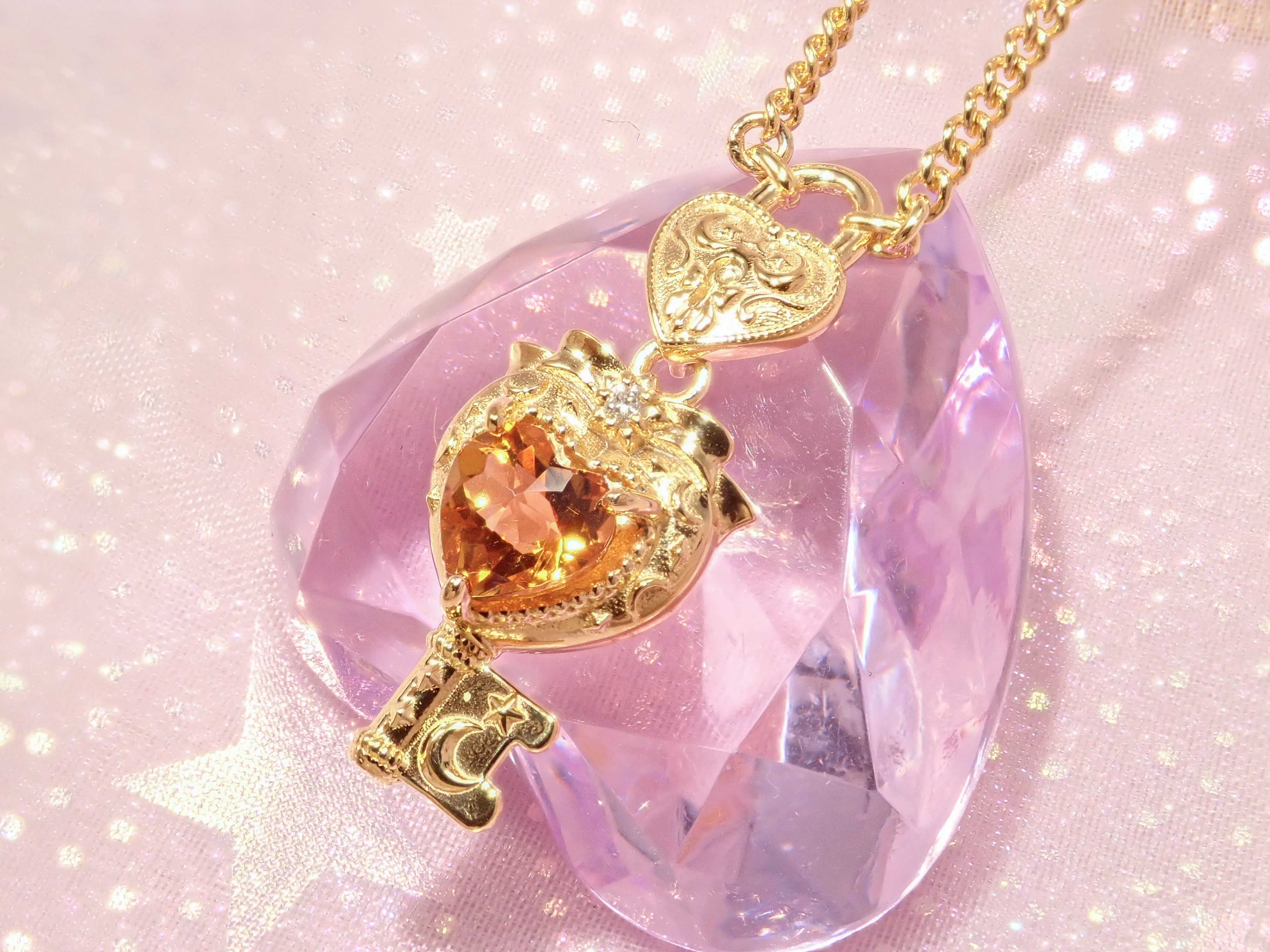 【11/21 22時販売開始】大人のセボンスタージュエリー第3弾  ハートキーロックペンダント　プレシャスモデル（プラチナ/ゴールド） Pt950/K18YG/K18PG