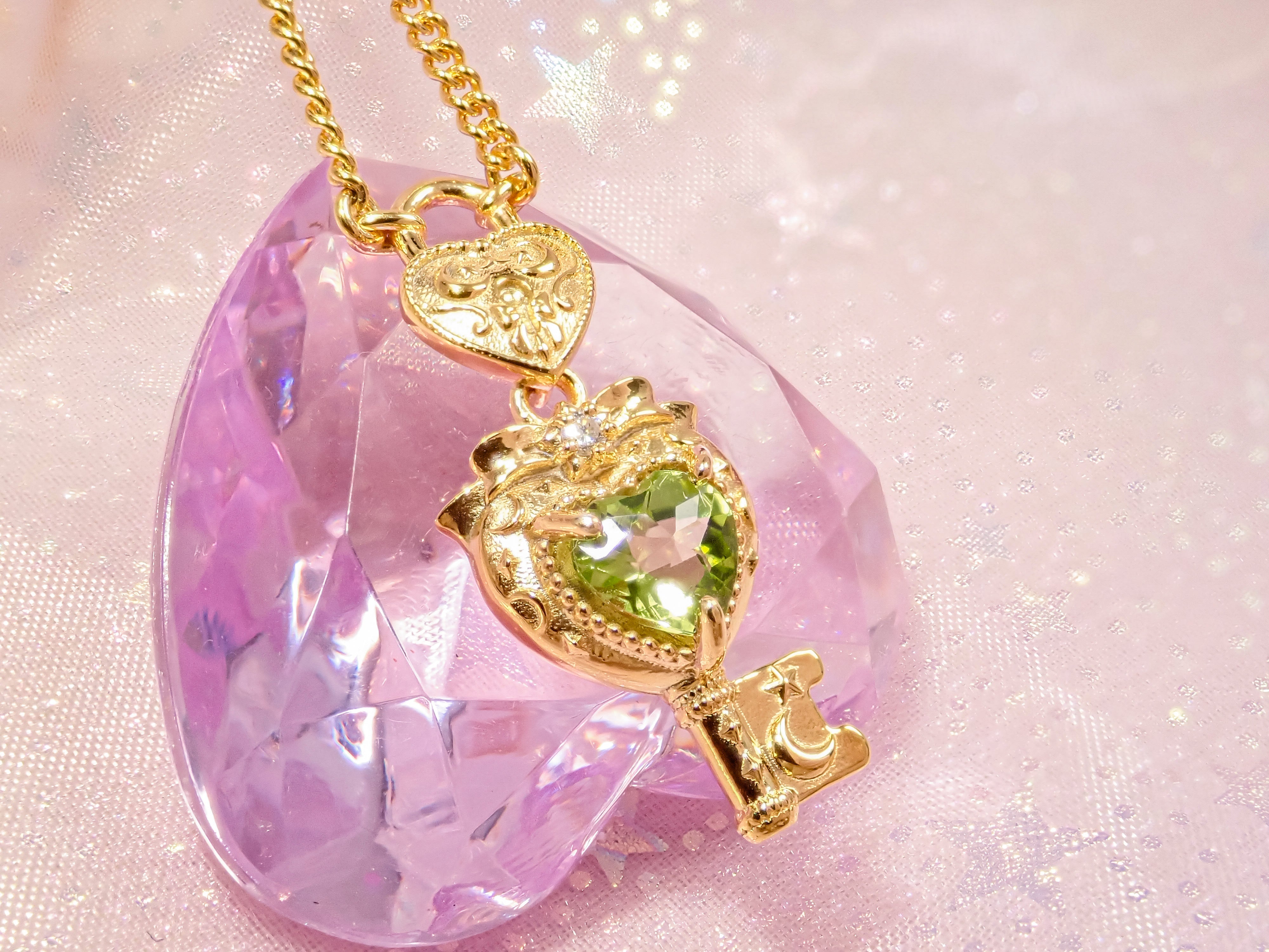 【11/21 22時販売開始】大人のセボンスタージュエリー第3弾  ハートキーロックペンダント　プレシャスモデル（プラチナ/ゴールド） Pt950/K18YG/K18PG