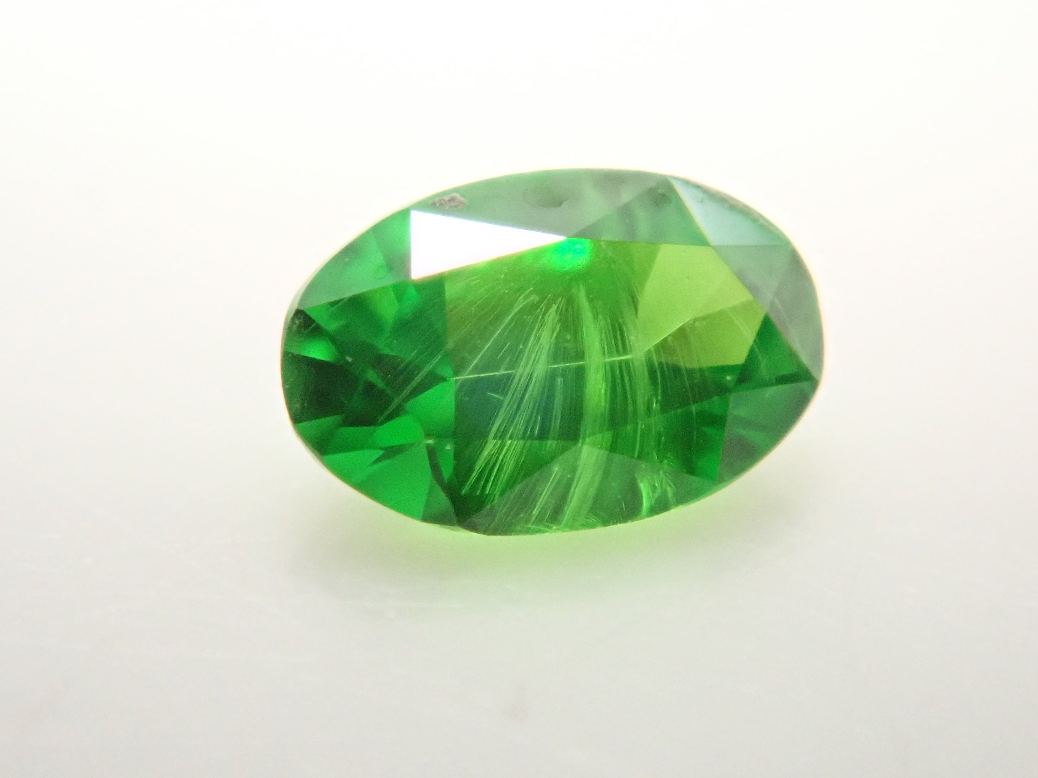 [12560895] Russian Demantoid Garnet (Horsetail) 0.067ct Loose Stone