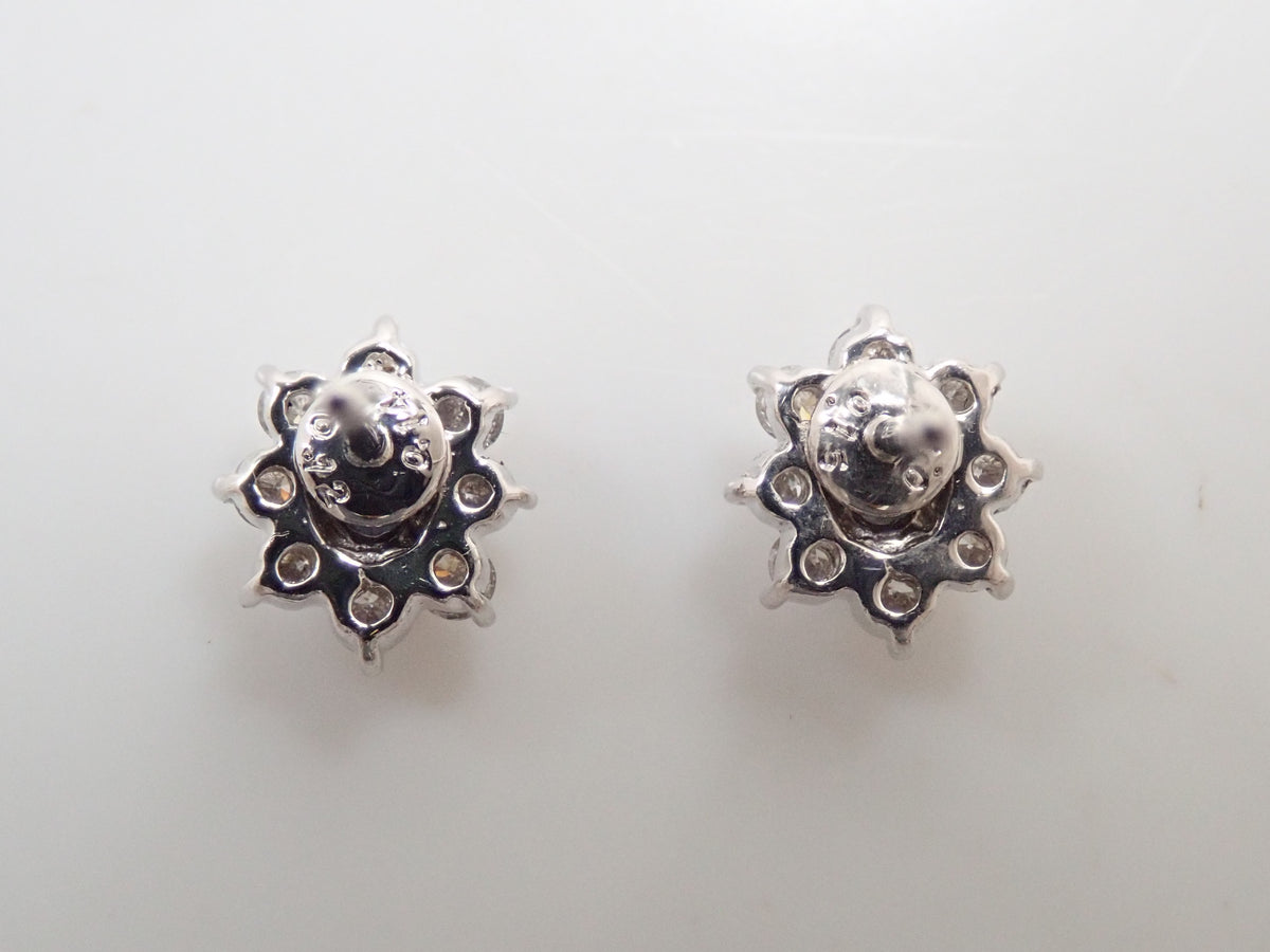 [Item 22602845] Pt900 Brazilian Alexandrite 0.15/0.14ct & Diamond 0.14/0.12ct Earrings with Appraisal Report