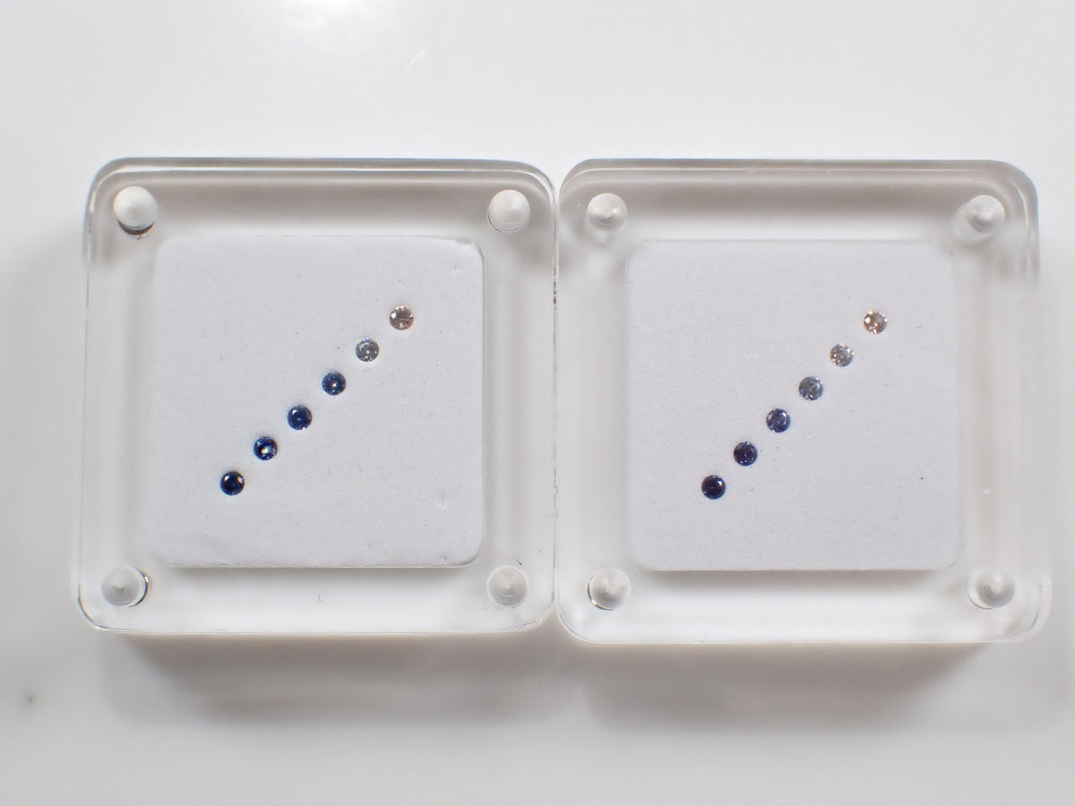 《Limited to 1 Set》Benitoite Gradation 5-Stone Set (2.0mm, includes top quality) 《Multiple Purchase Discount Available》