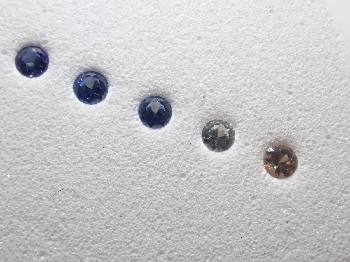 《Limited to 1 Set》Benitoite Gradation 5-Stone Set (2.0mm, includes top quality) 《Multiple Purchase Discount Available》
