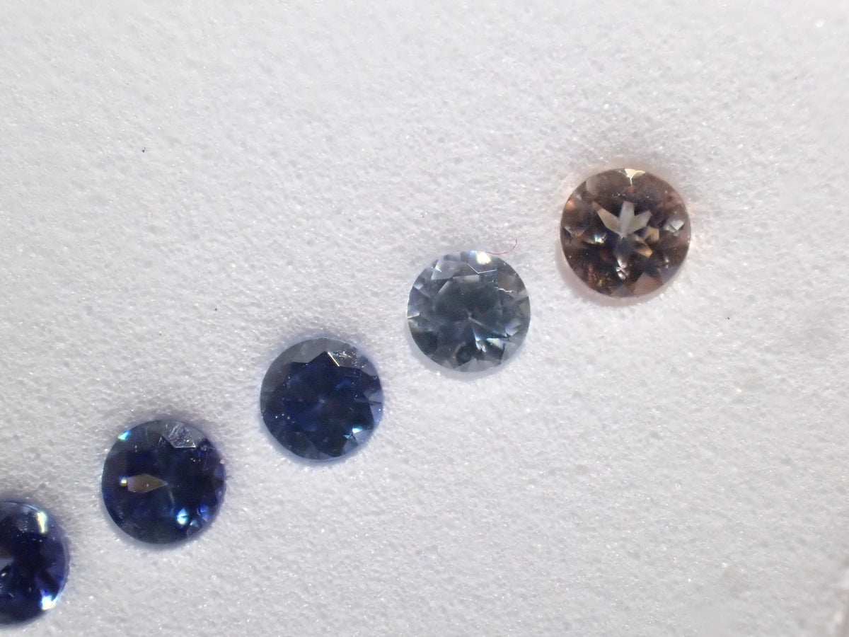 《Limited to 1 Set》Benitoite Gradation 5-Stone Set (2.0mm, includes top quality) 《Multiple Purchase Discount Available》