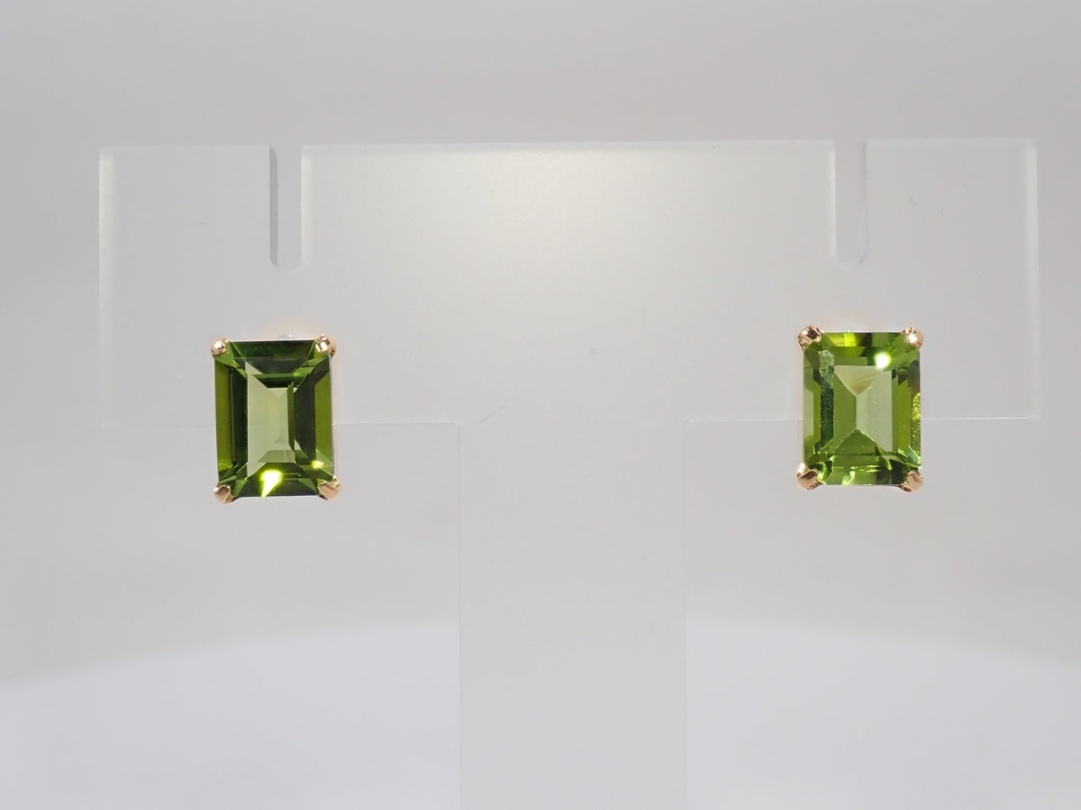 [Item 22602847] Peridot 1.20ct / 1.20ct Earrings with Identification Report
