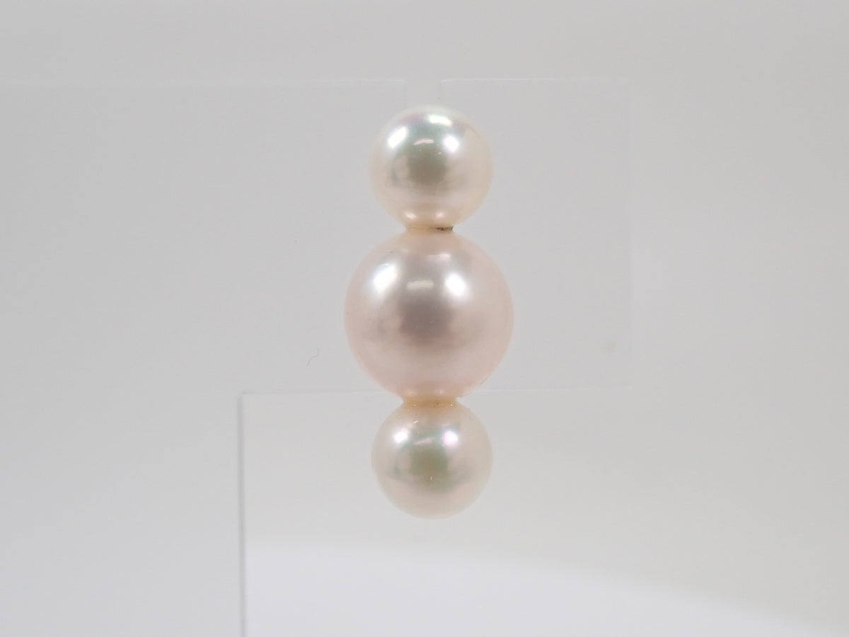 [Item 22602848] K14WG Akoya Pearl Earrings with Identification Report