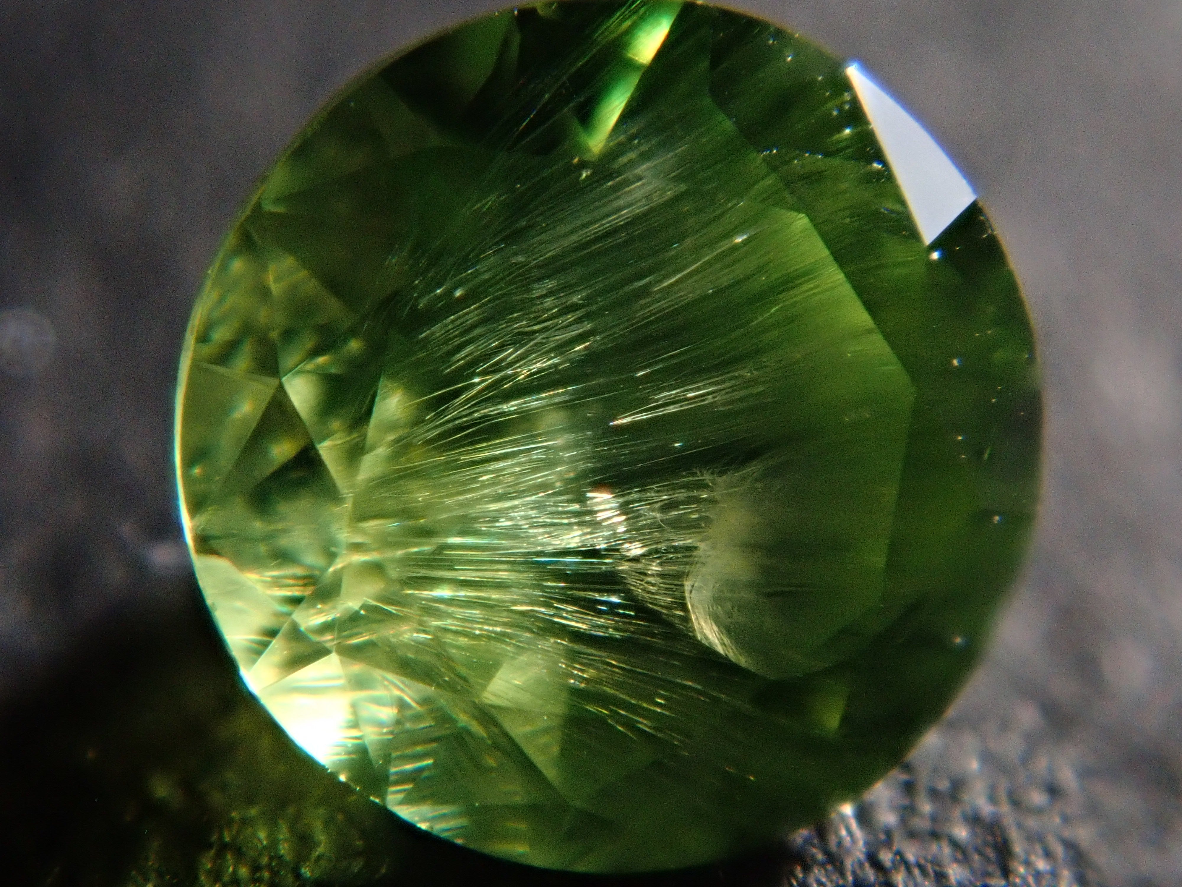 Russian Demantoid Garnet (Horsetail) 0.265ct Loose Stone