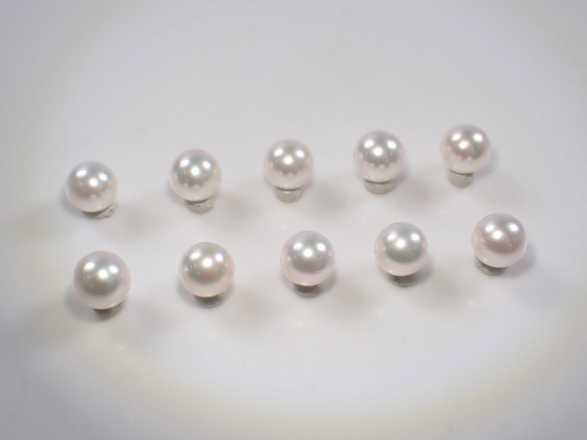 【/ 22時販売】《限定47個》花珠真珠　約6.4～6.8ｍｍ《複数購入割引有》