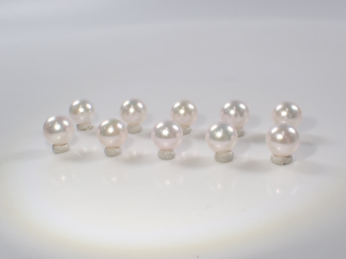 【/ 22時販売】《限定47個》花珠真珠　約6.4～6.8ｍｍ《複数購入割引有》