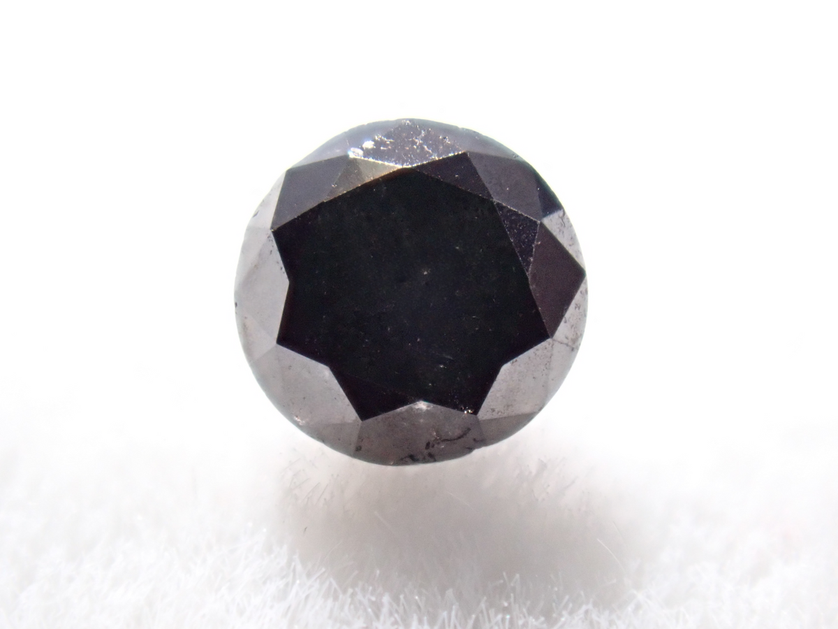 【10/18 22時販売】《限定1石》無処理ブラックダイヤモンド 2.4mm/0.069ct （中宝ソーティング付）《複数購入割引有》
