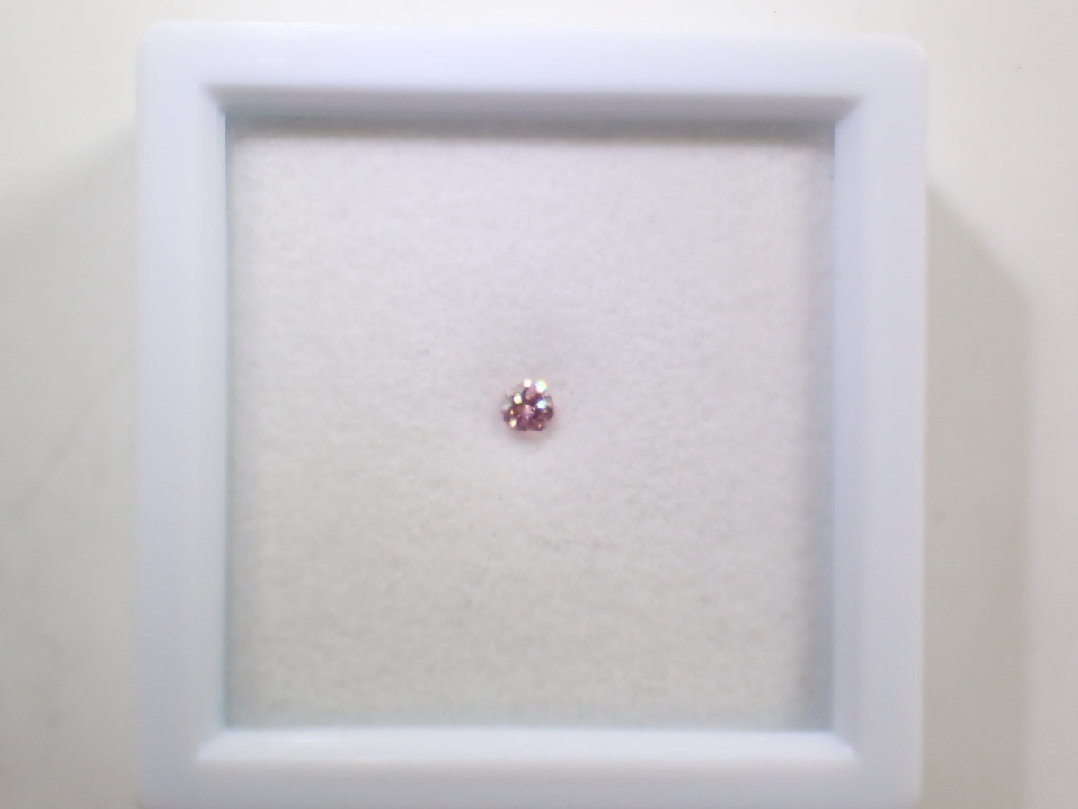 【10/24 22時販売】《限定1石》ピンクダイヤモンド 0.082ct FANCY PURPLISH PINK I-1 （中宝ソーティング付き）《複数購入割引有》