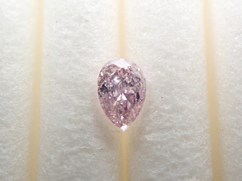 ピンクダイヤモンド 0.081ctルース(FANCY LIGHT PURPLISH PINK, SI-2)