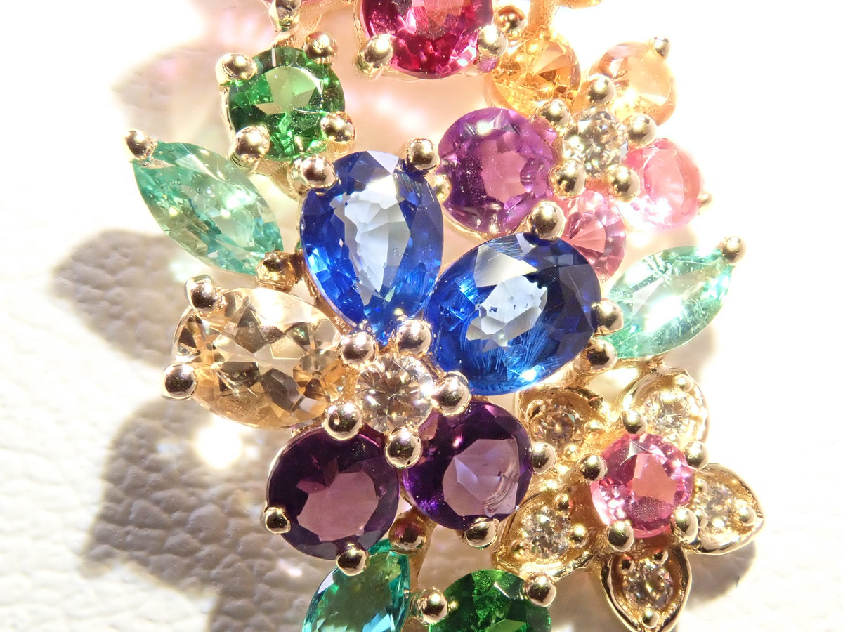 【10/31(土)AM10時〆：抽選販売06】K18 ルビー 0.75ct ガーネット,サファイア,アメジスト,エメラルド,トパーズ,ダイヤモンドペンダントトップ（ネックレストップ）鑑別書