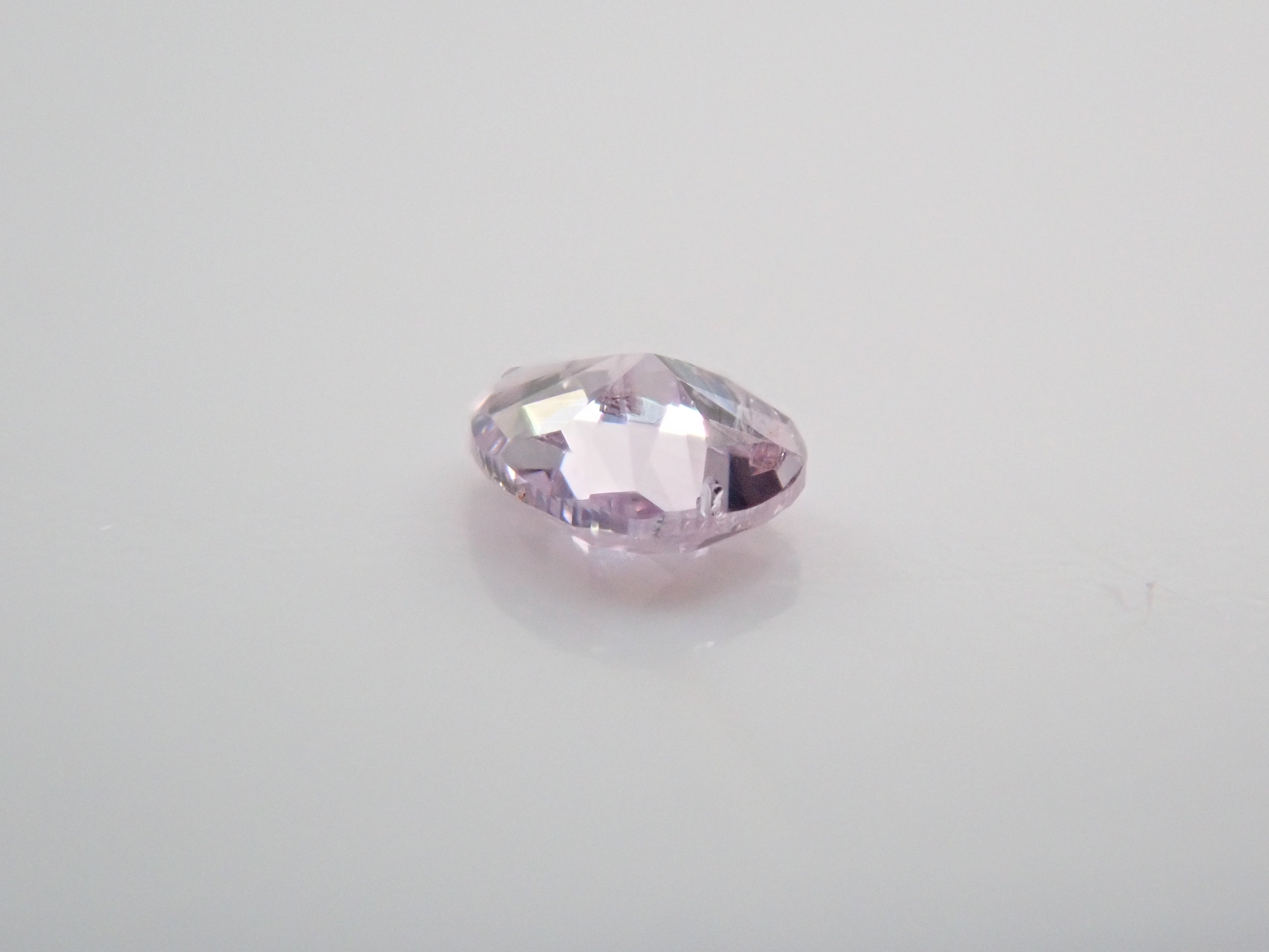 パープルダイヤモンド 0.035ctルース(FANCY PINKISH PURPLE, I-1)