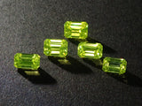 Set of 2 stones: 1 YAG (yttrium aluminum garnet) stone (canary yellow, emerald cut) + 1 yellow sapphire rough stone (discount available for multiple purchases)