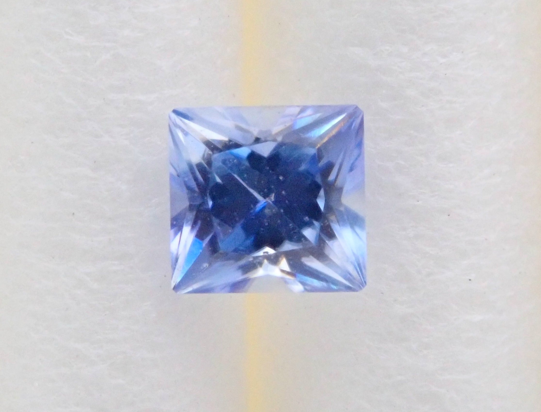 American Benitoite 0.099ct loose stone (princess cut)