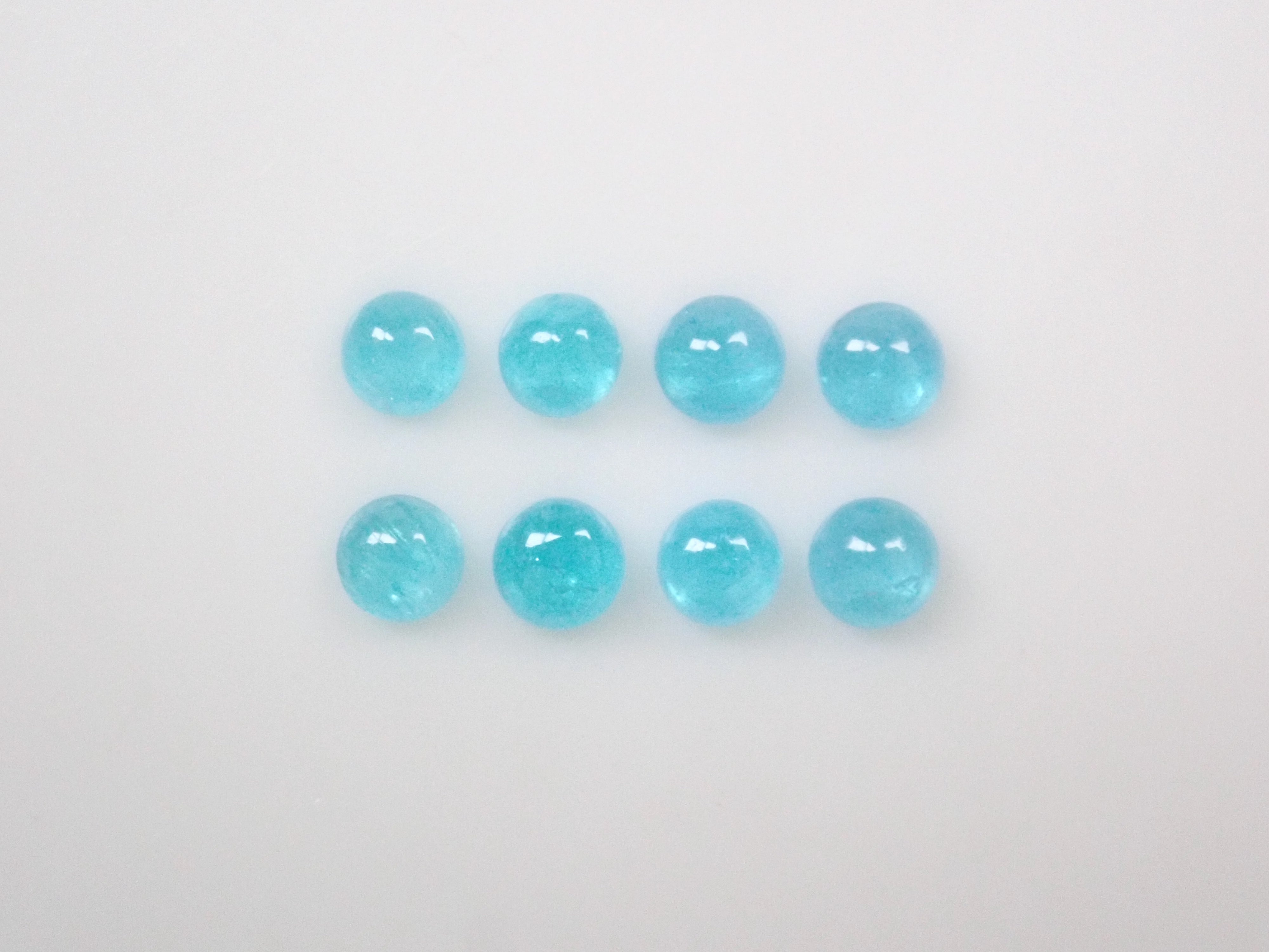 【11/1 22時販売】《限定8石》ブラジル産パライバトルマリン(カボションカット約2.2ｍｍ)1石ルース《複数購入割引有》