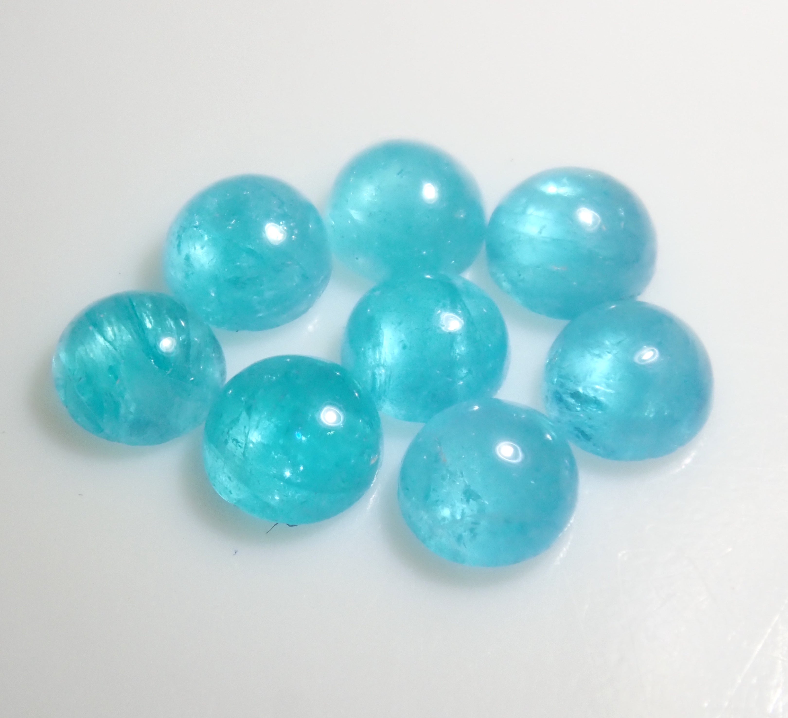 【11/1 22時販売】《限定8石》ブラジル産パライバトルマリン(カボションカット約2.2ｍｍ)1石ルース《複数購入割引有》