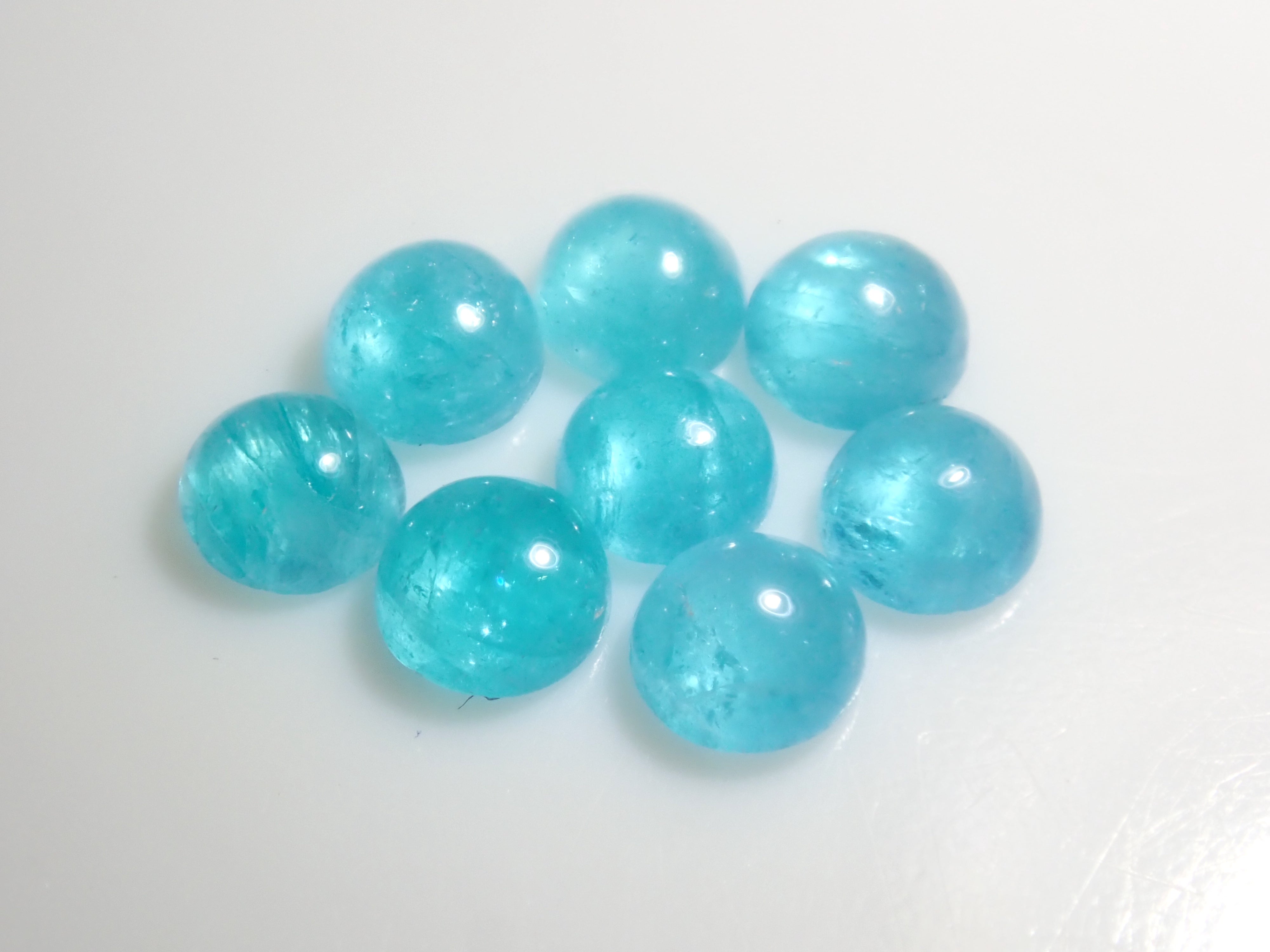 【11/1 22時販売】《限定8石》ブラジル産パライバトルマリン(カボションカット約2.2ｍｍ)1石ルース《複数購入割引有》