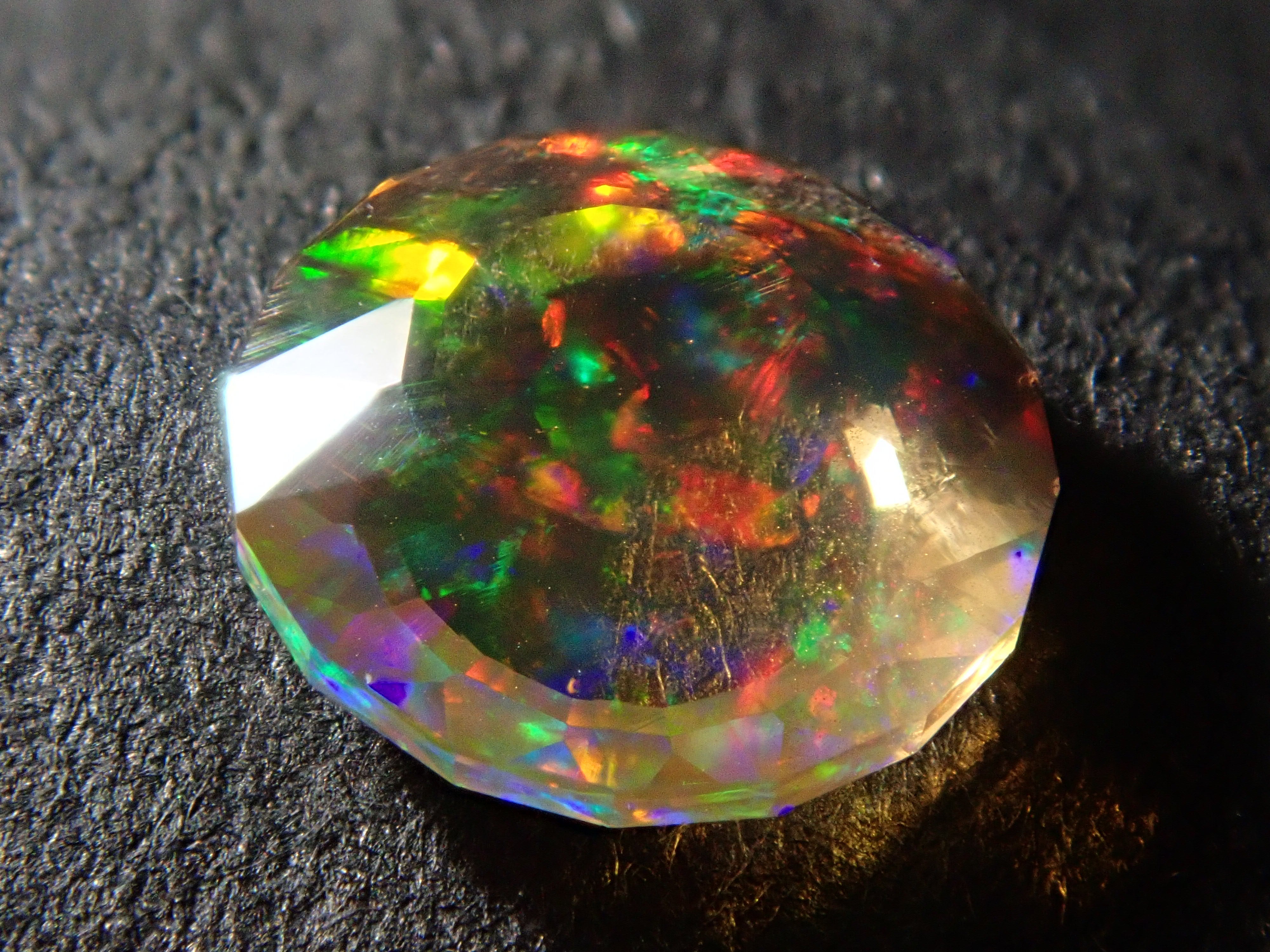 【10/29 22時販売】メキシコ産ファイアオパール 5.8mm/0.345ctルース