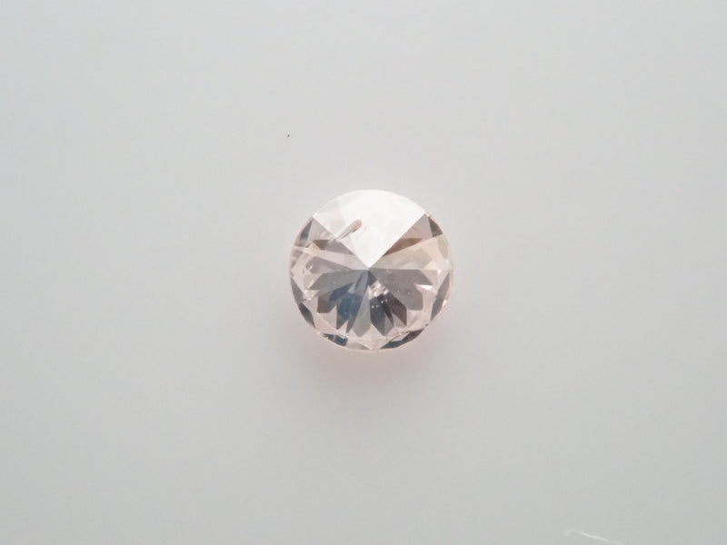 ピンクダイヤモンド（ラウンドカット） 0.060ctルース(VERY LIGHT BROWN PINK, I-2)