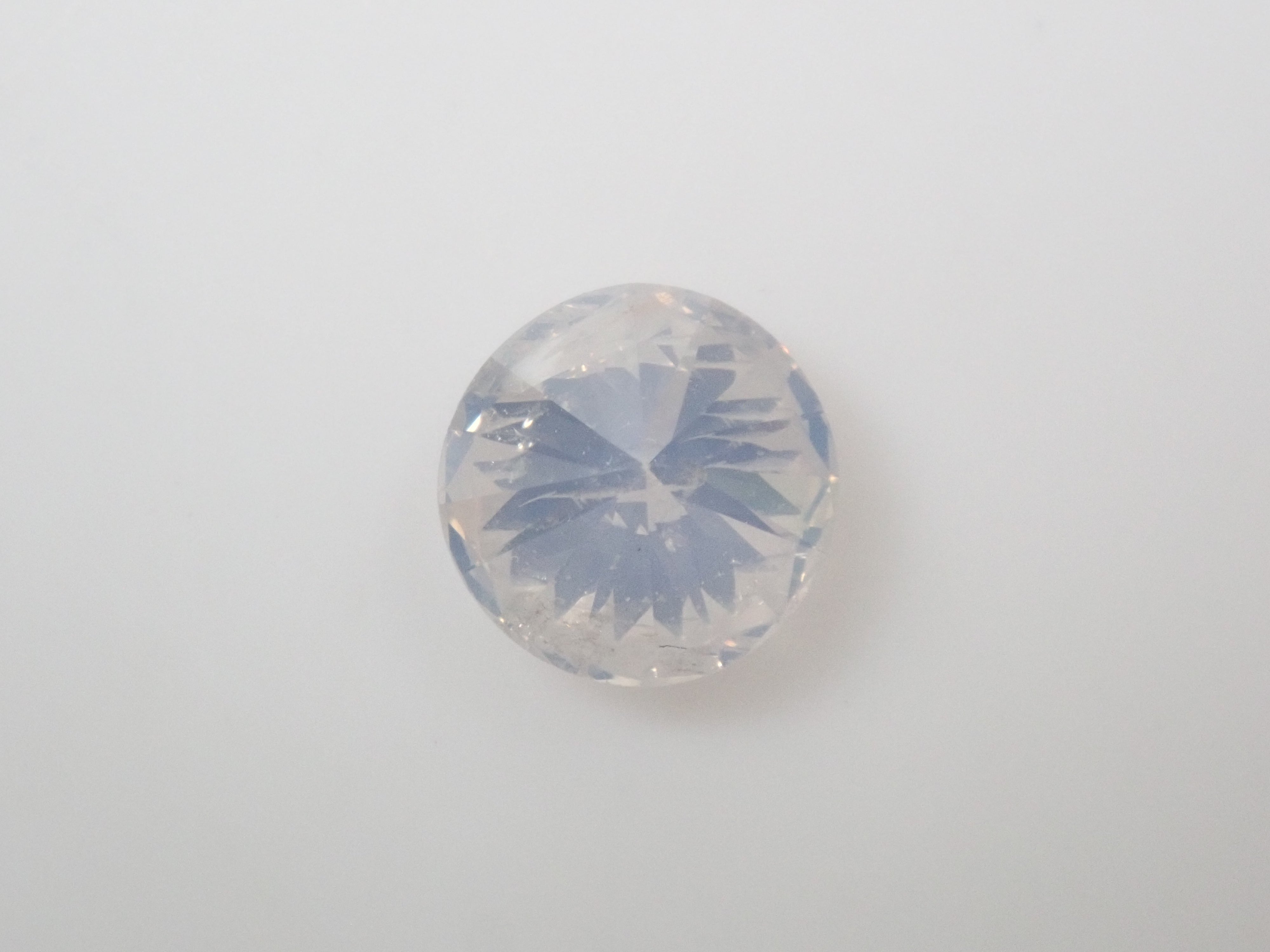 【抽選販売：10/31(金)10時am〆】ホワイトダイヤモンド 6.2mm/0.988ctルース(FANCY WHITE, I2)