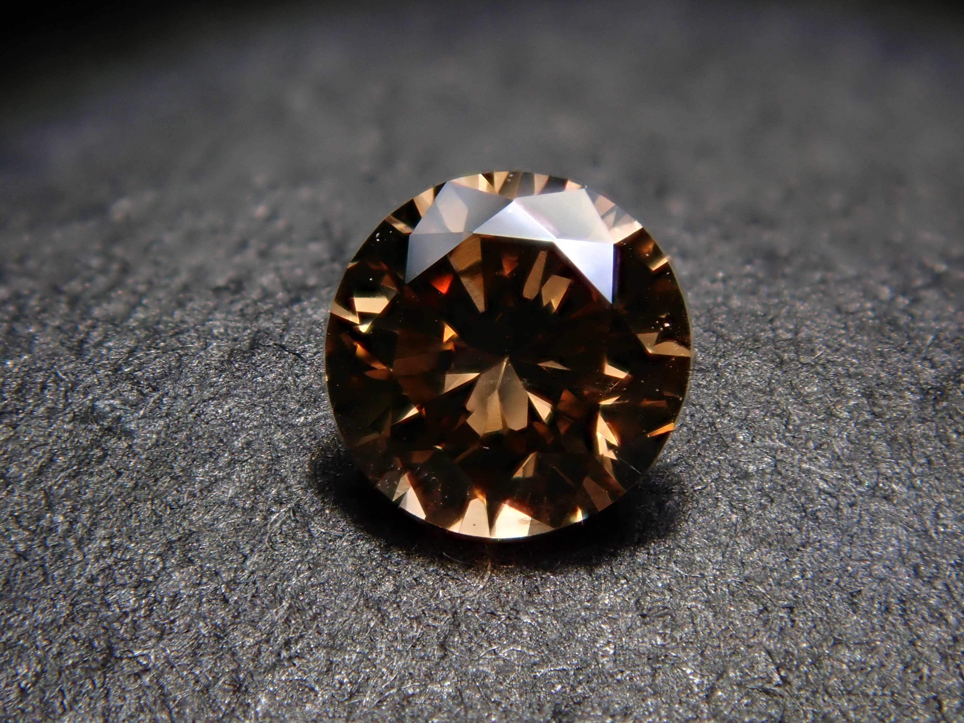 Brown diamond 0.132ct loose