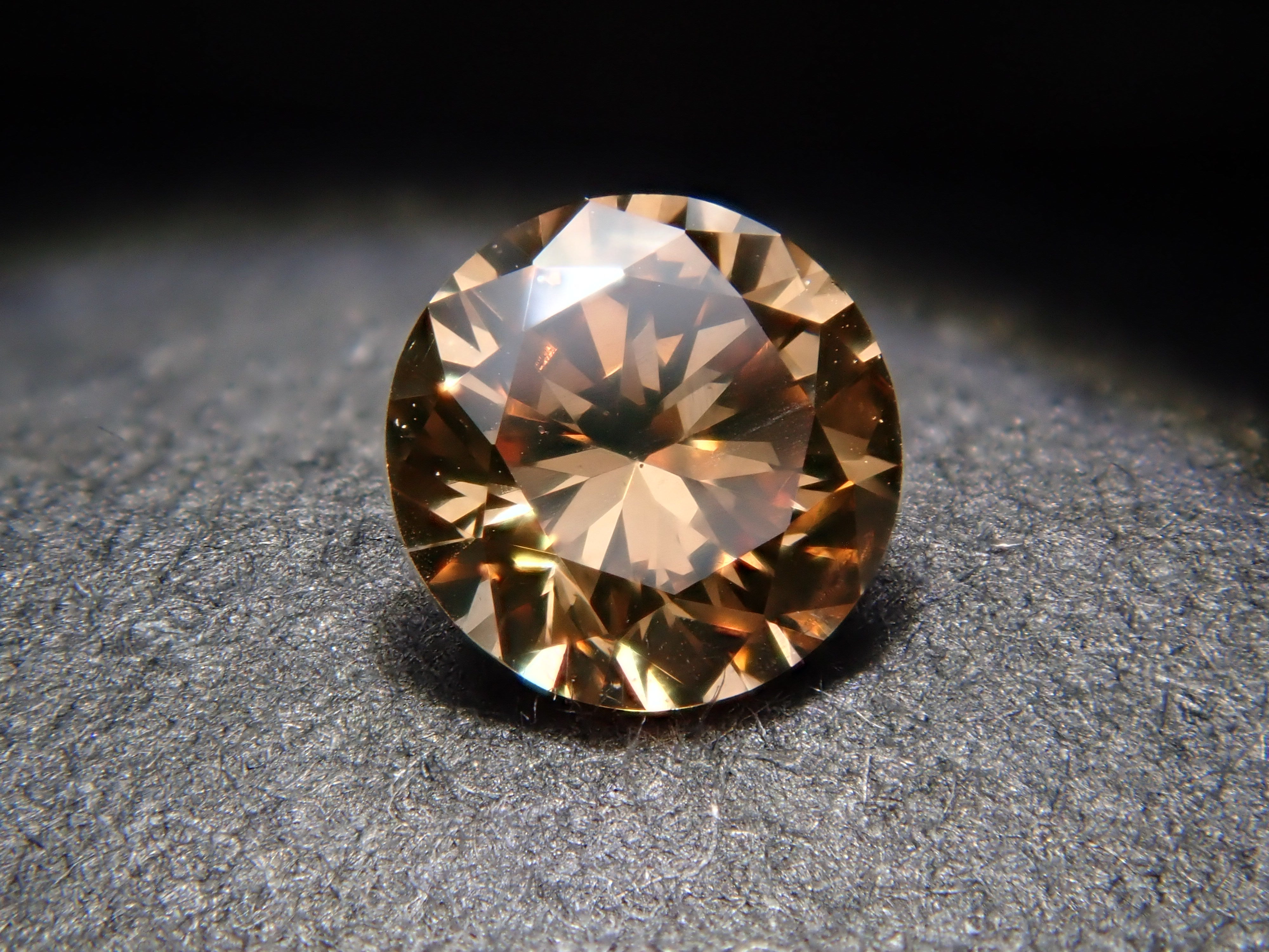 Brown diamond 0.132ct loose