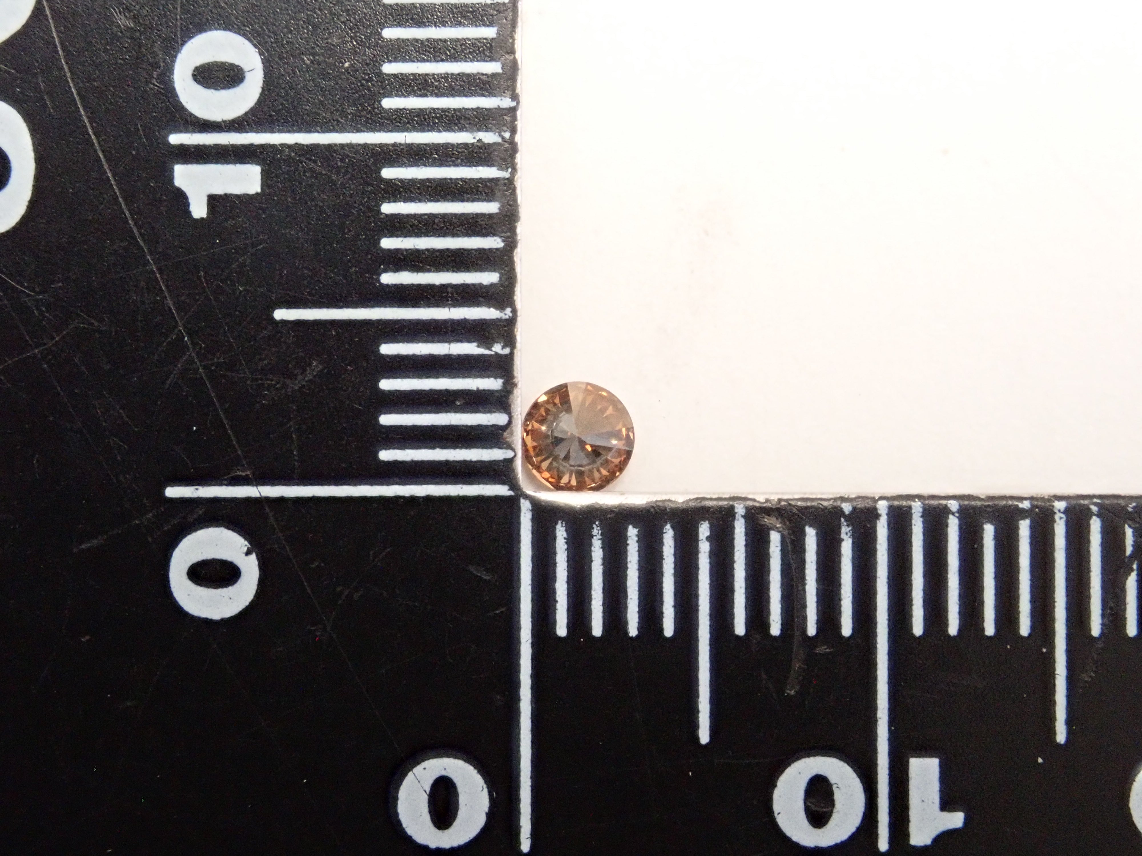Brown diamond 0.132ct loose